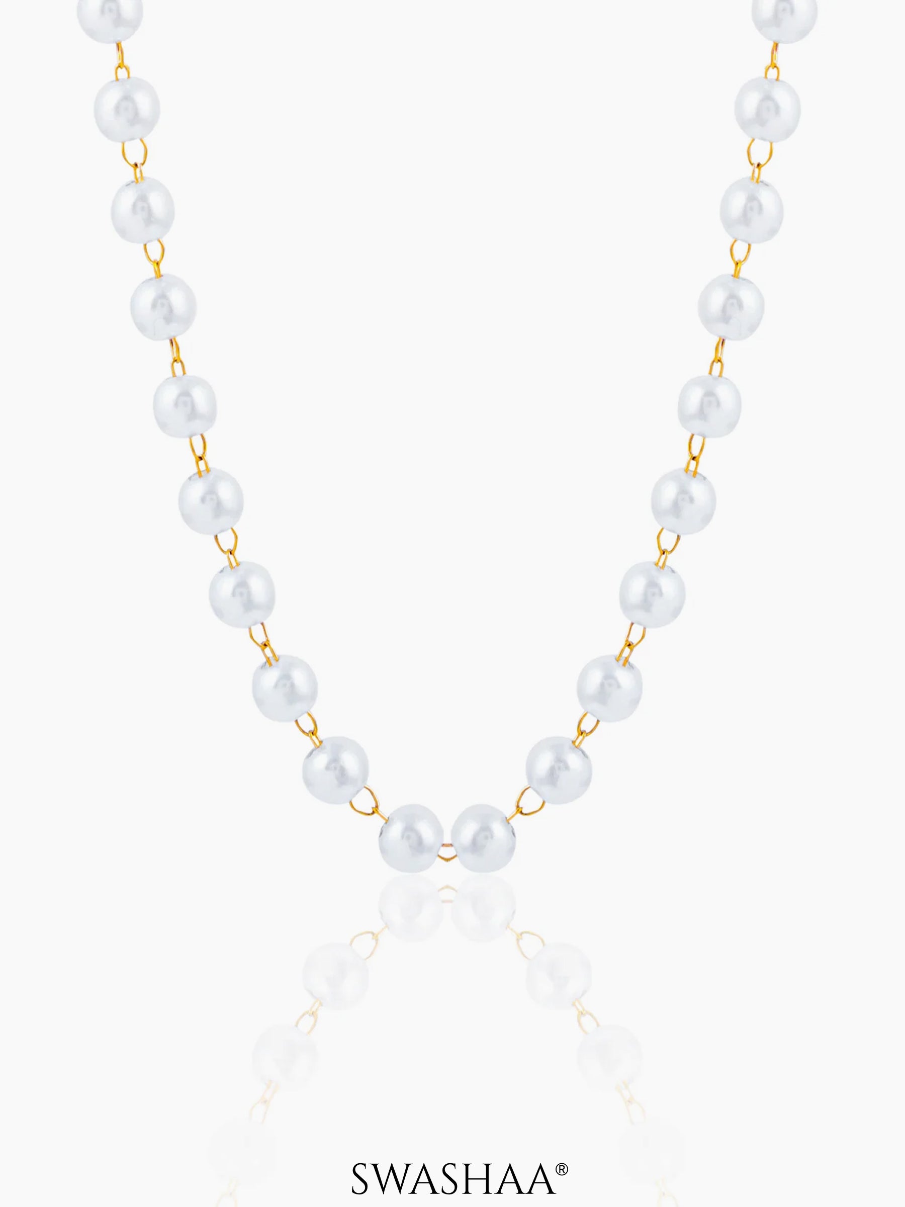 Manarch Pearls 18K Gold Plated Men's Necklace Chain 23'' Gold
