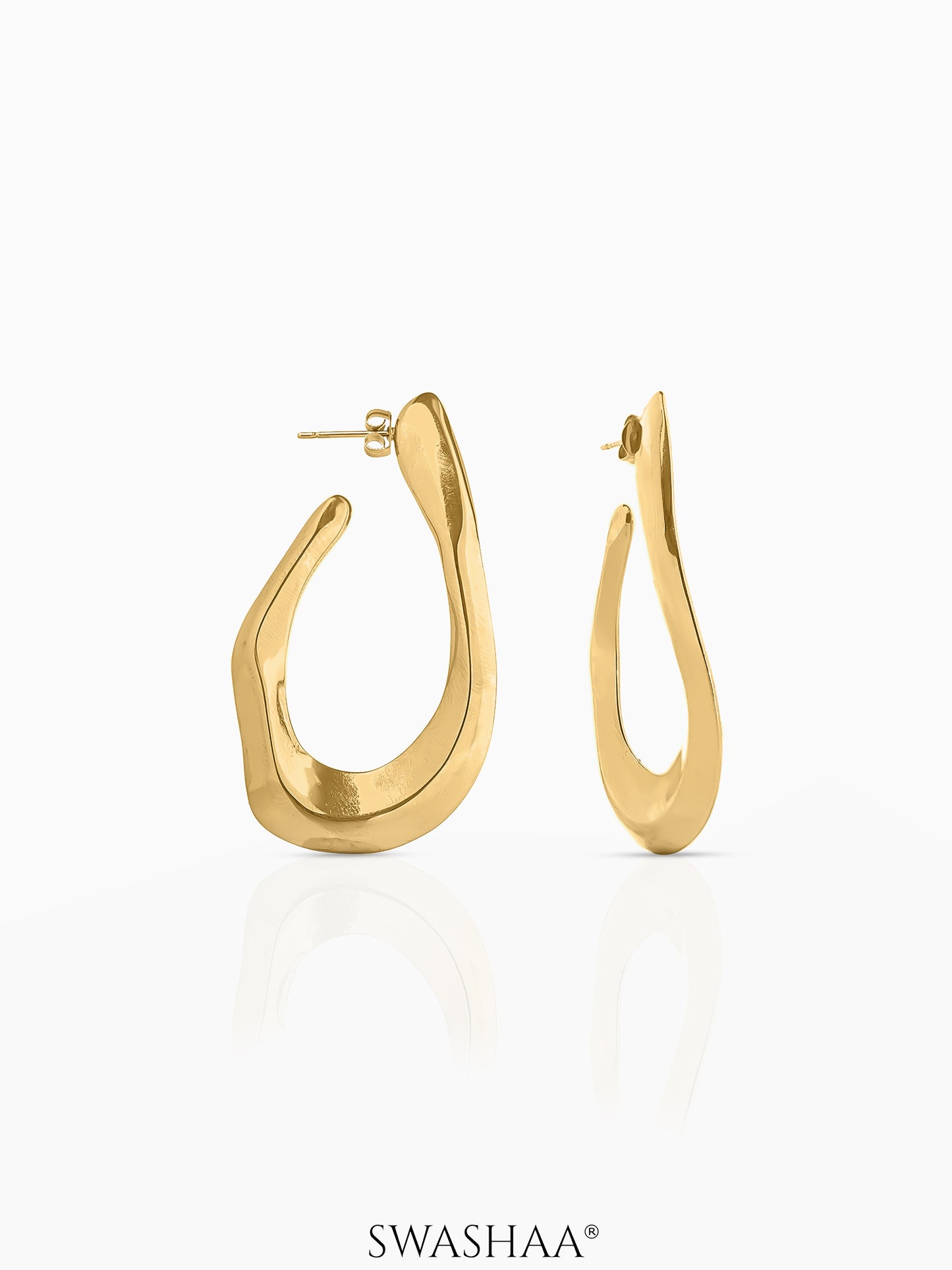 Manha 18K Gold Plated Earrings Gold