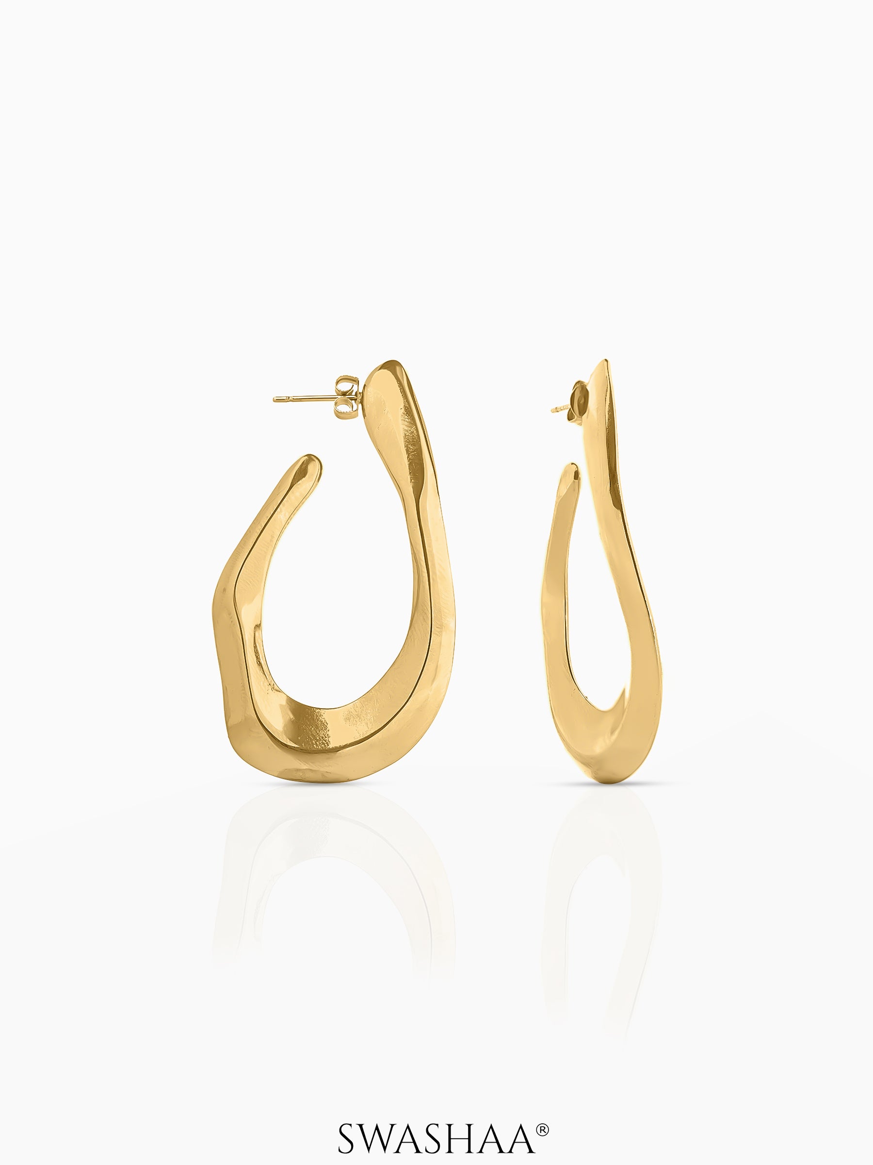 Manha 18K Gold Plated Earrings Gold