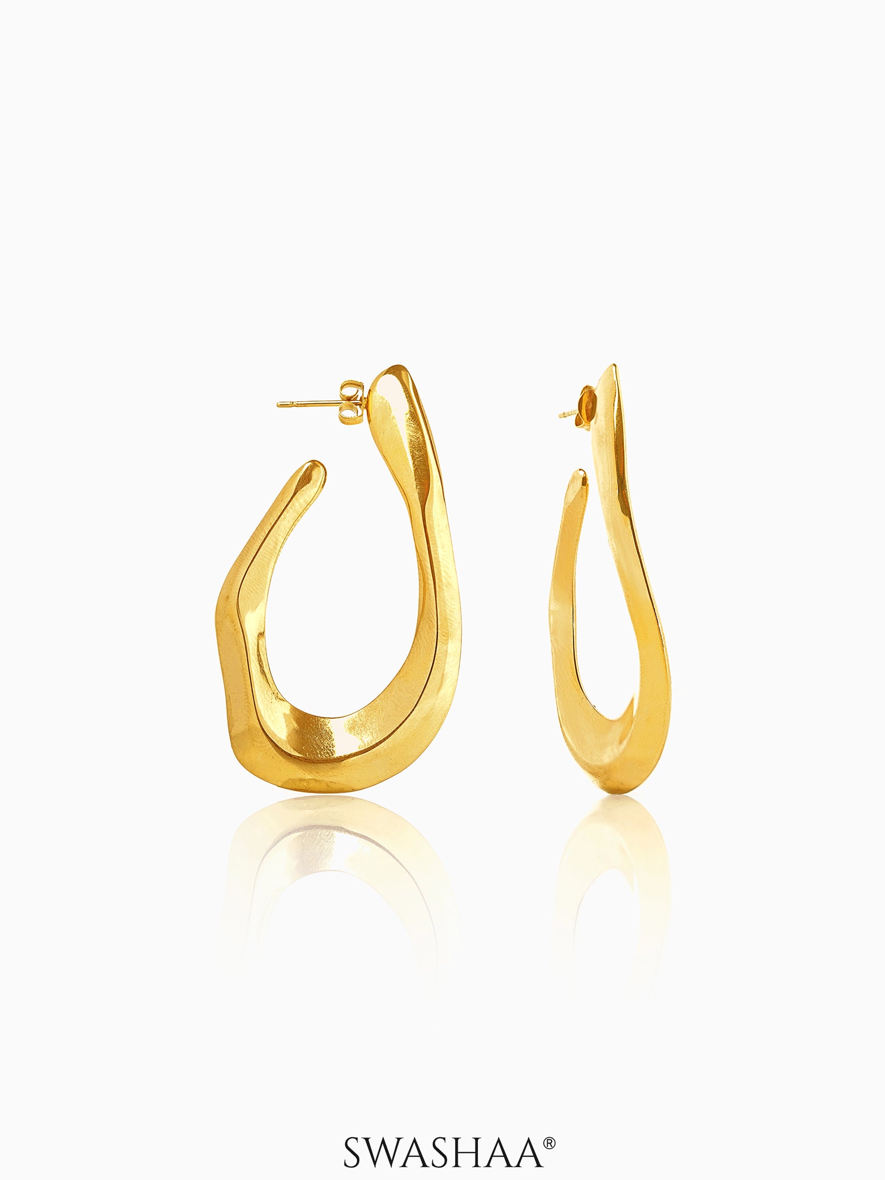 Manha 18K Gold Plated Earrings Gold