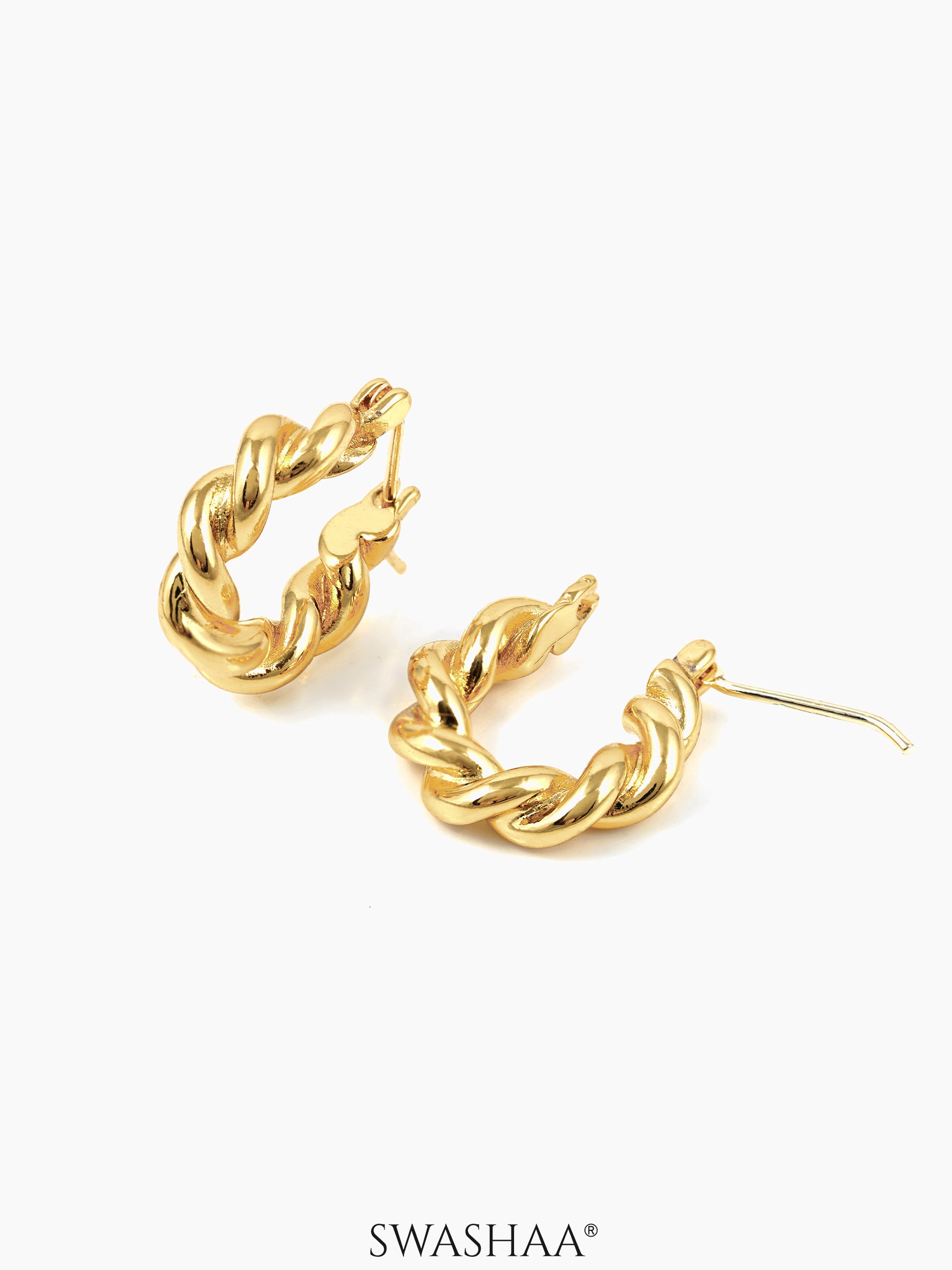 Marcus 18K Gold Plated Hoop Earrings