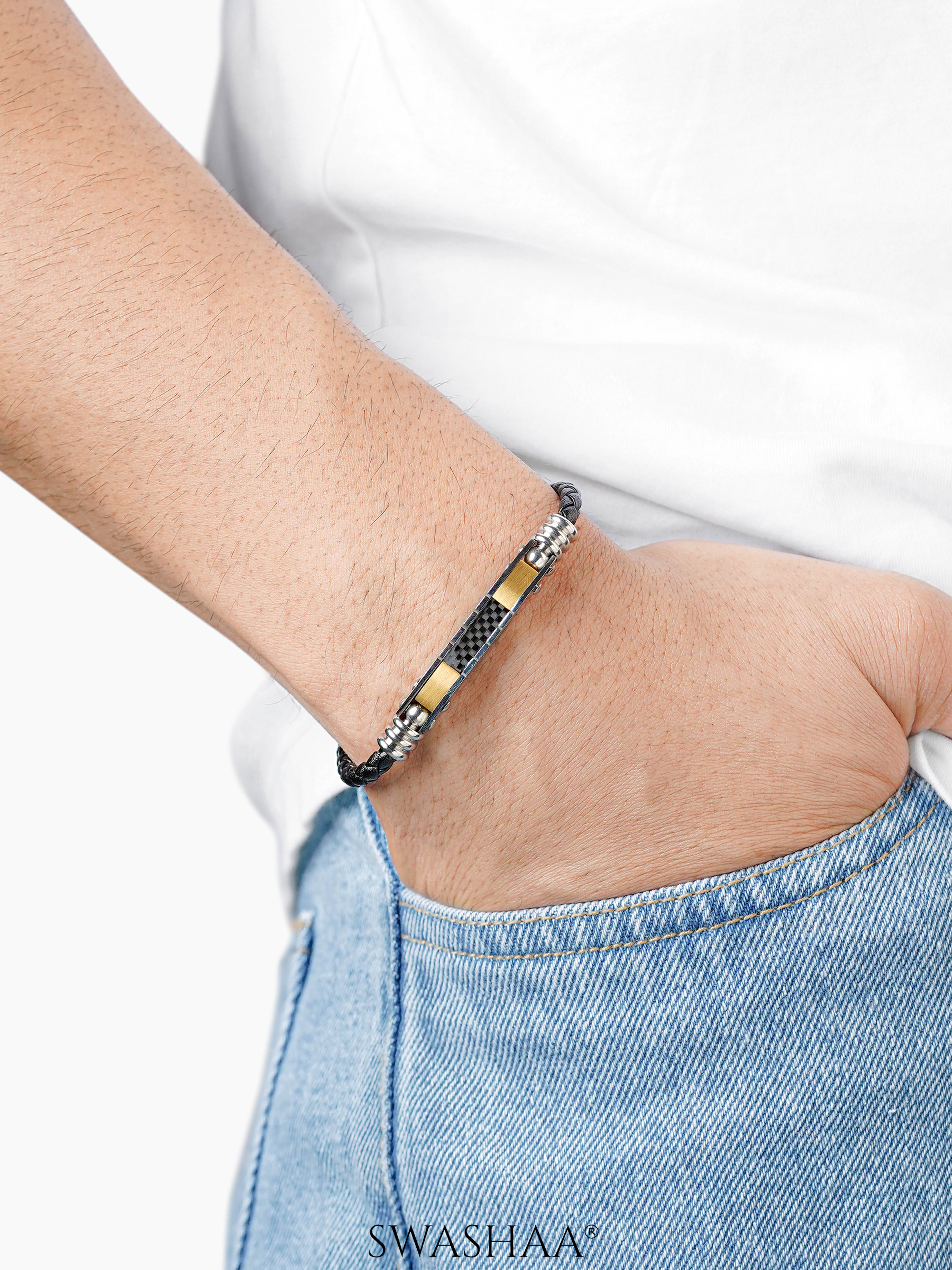 Mario Men's Leather Bracelet