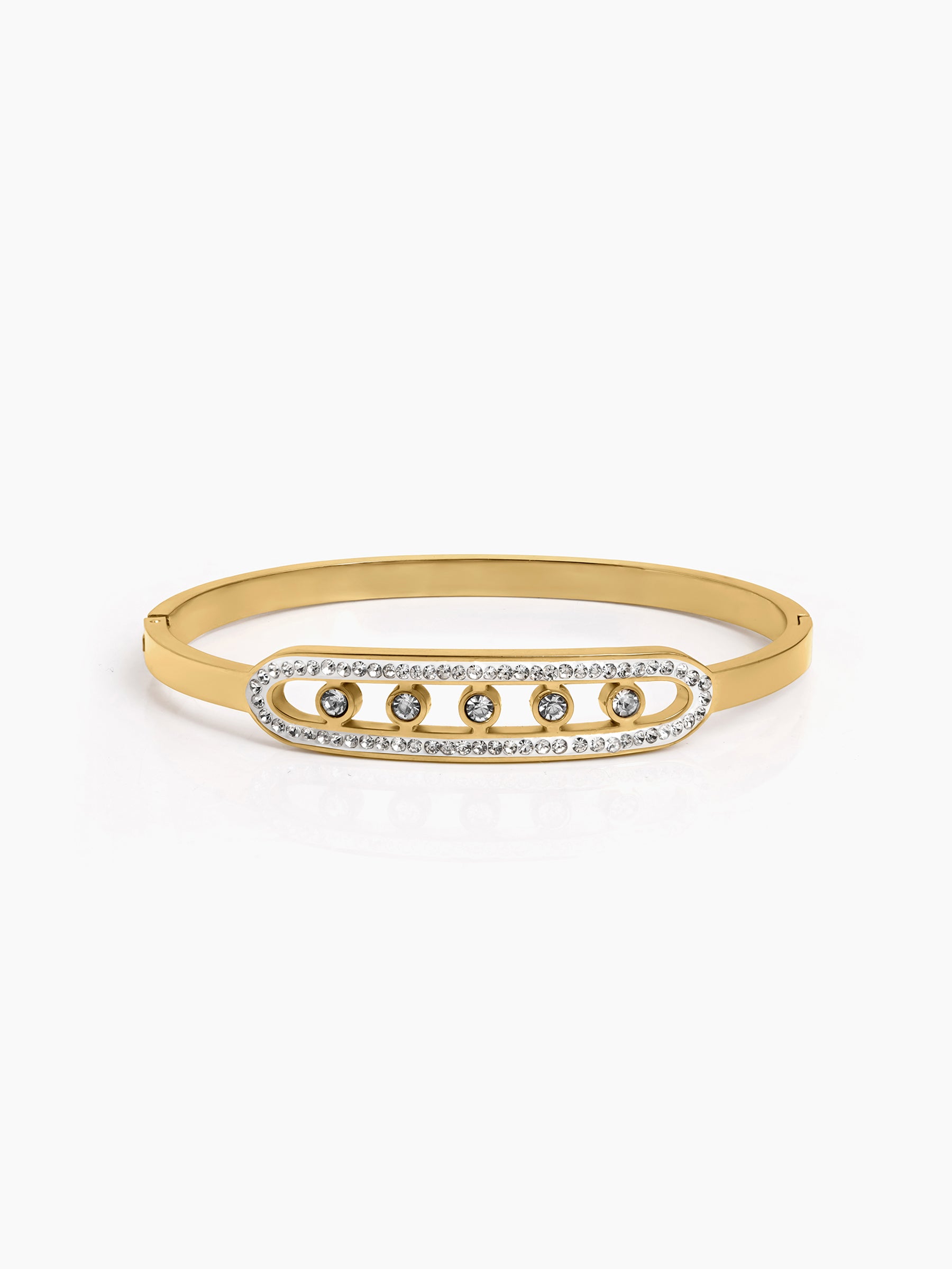 Marixa Diamond 18K Gold Plated Band Bracelet