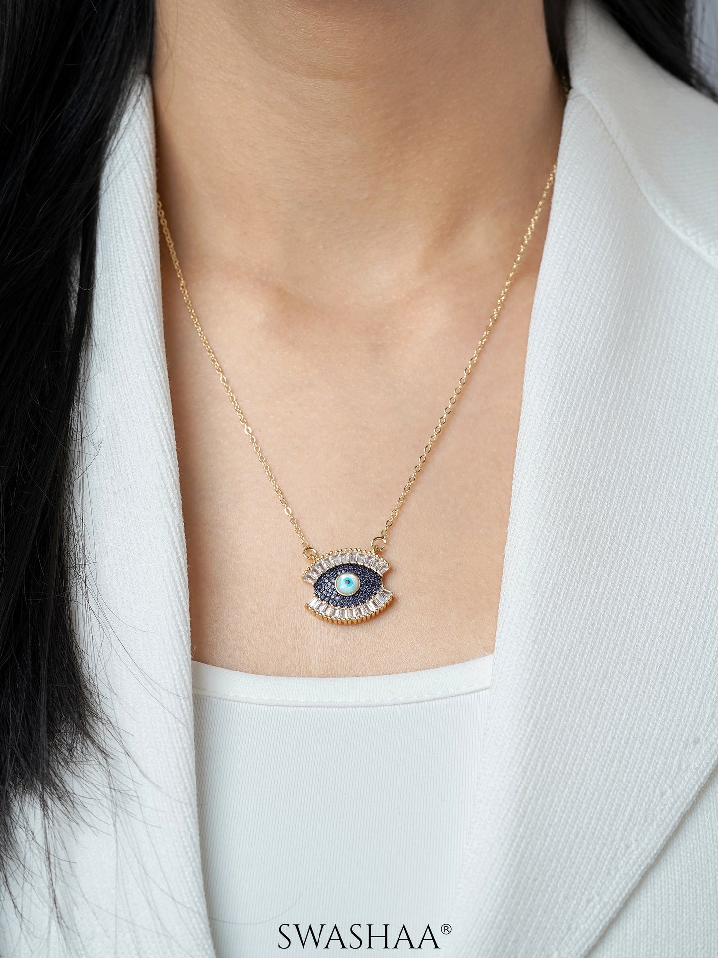 Meesha Evil Eye Necklace