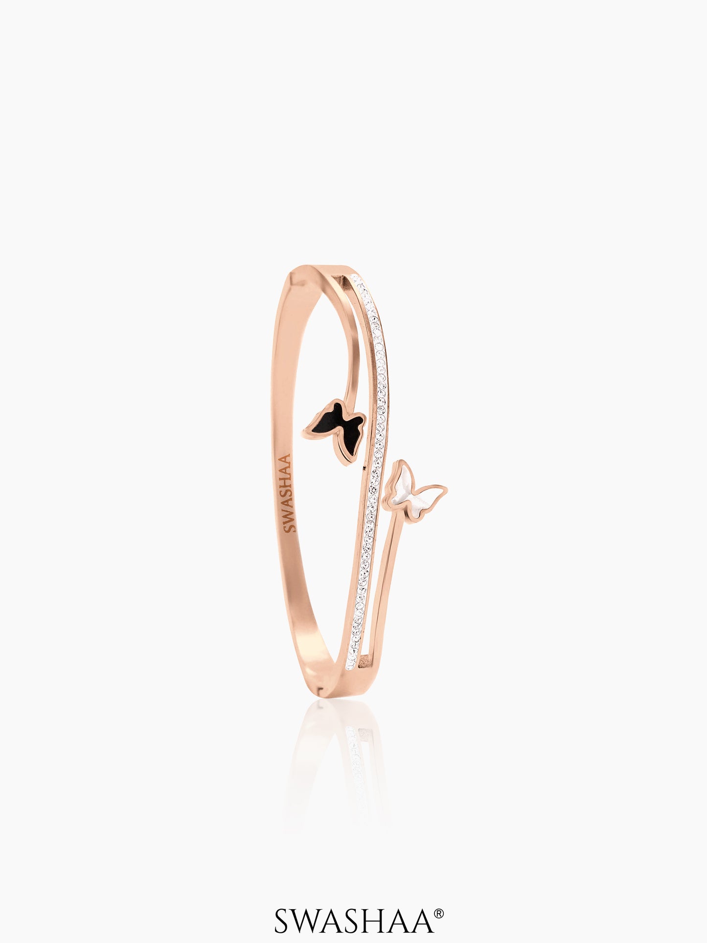 Meghan Butterfly Bracelet Rosegold Plated