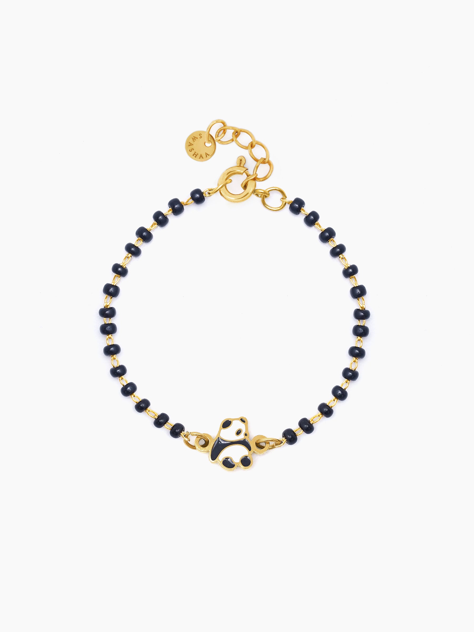 Mei Mei Panda 18K Gold Plated Kid's Nazariya Bracelet Gold