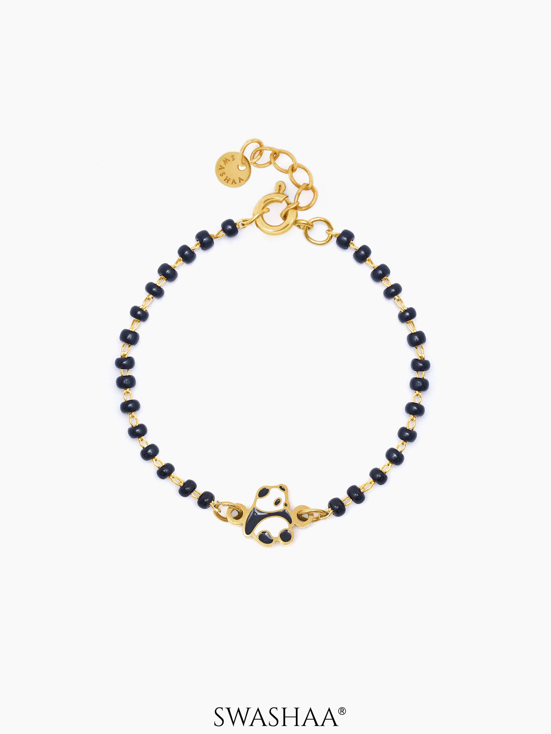 Mei Mei Panda 18K Gold Plated Kid's Nazariya Bracelet Gold