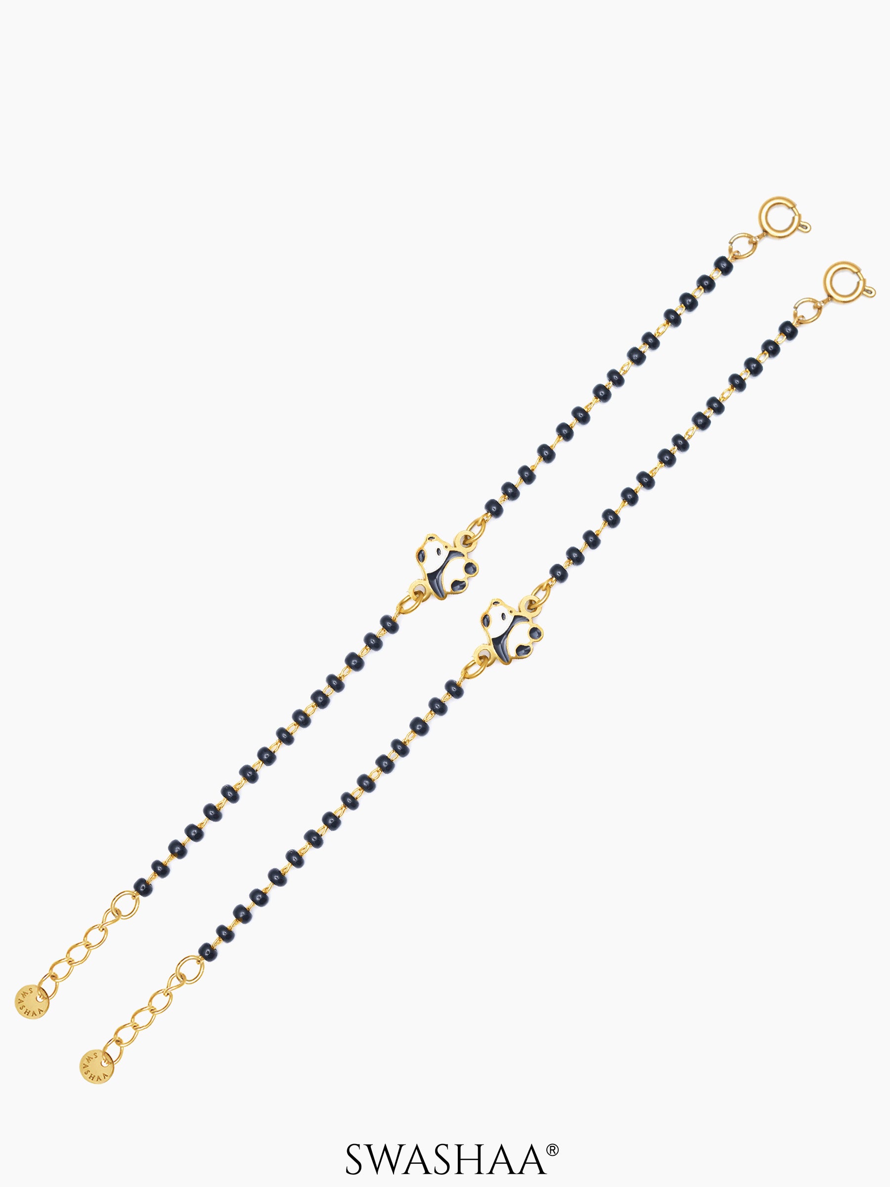 Mei Mei Panda 18K Gold Plated Kid's Nazariya Bracelet