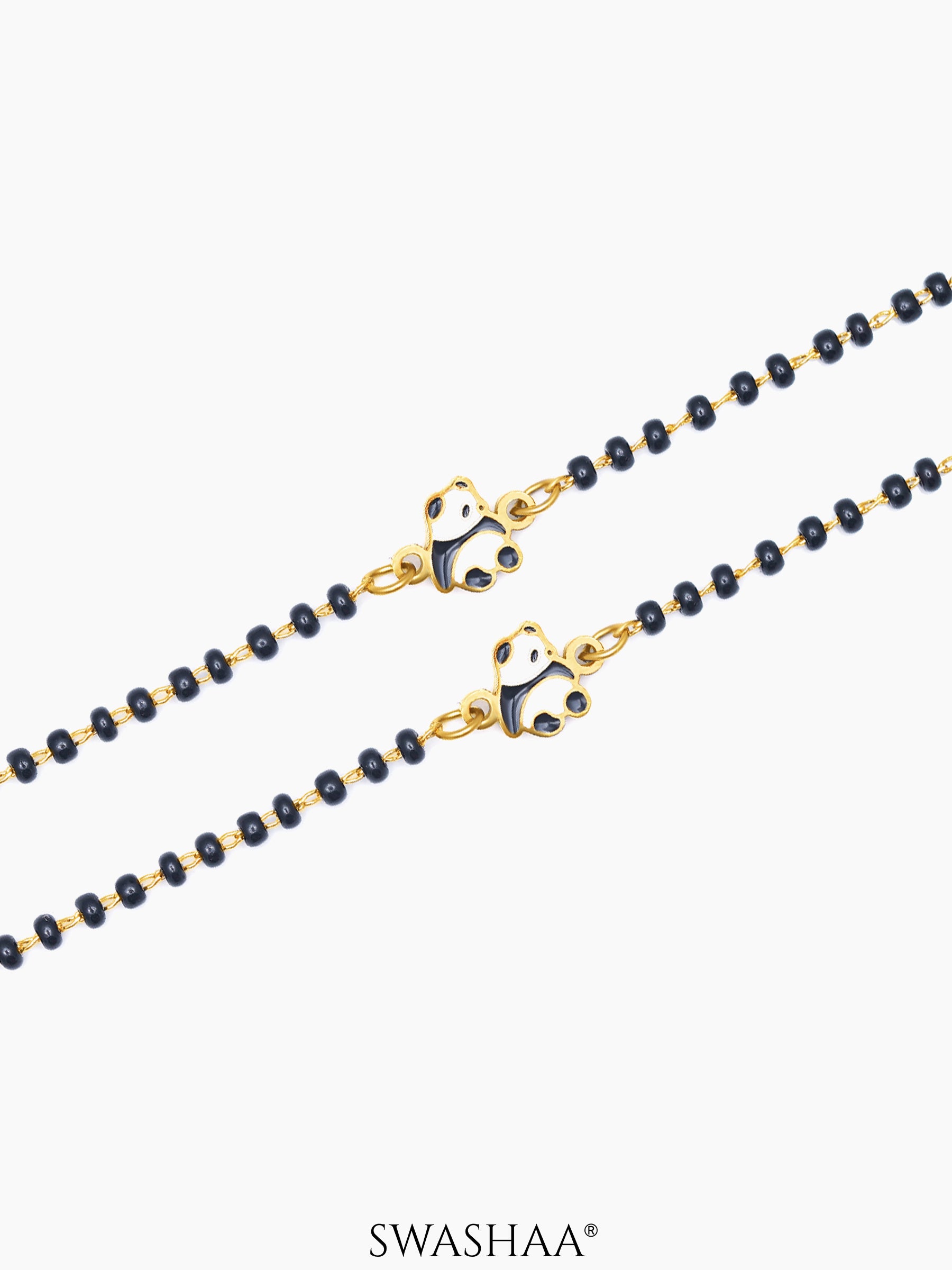 Mei Mei Panda 18K Gold Plated Kid's Nazariya Bracelet