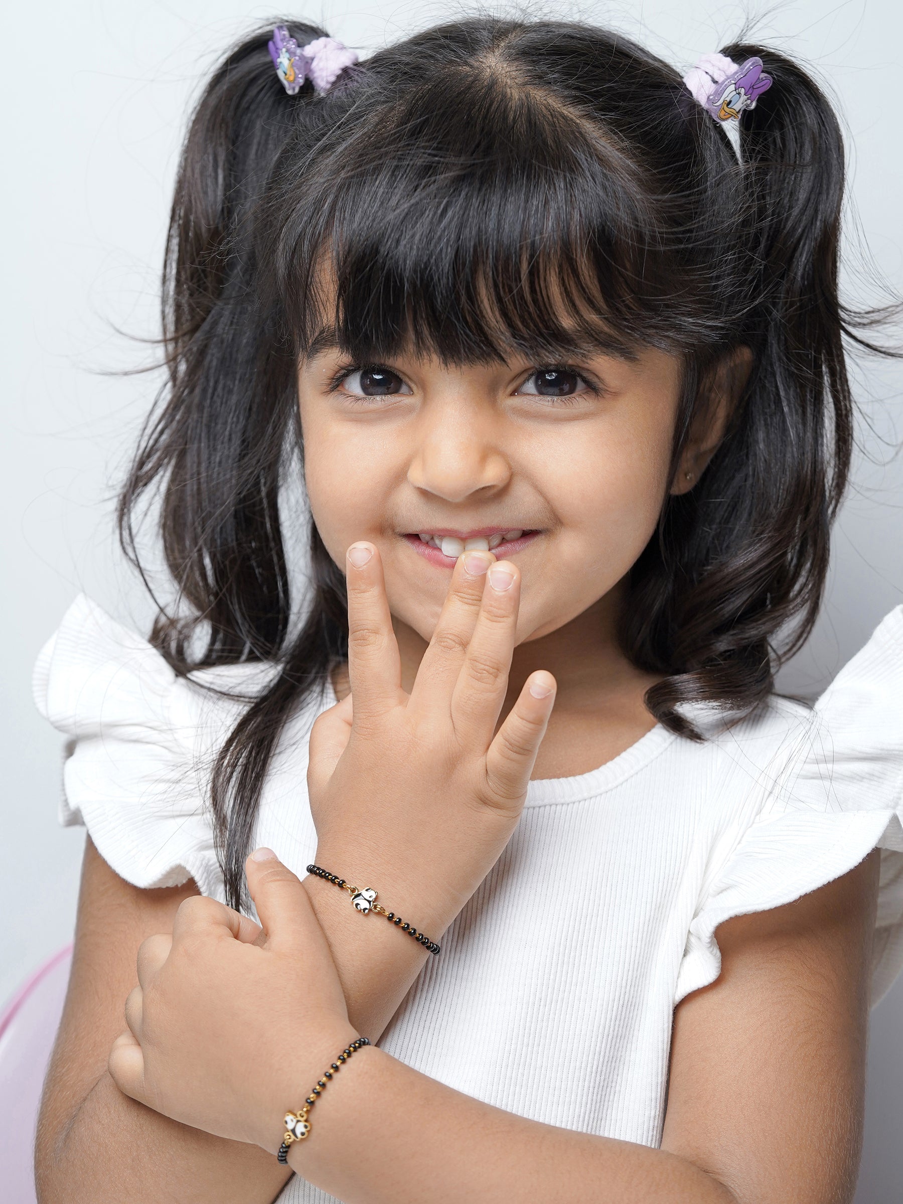 Mei Mei Panda 18K Gold Plated Kid's Nazariya Bracelet