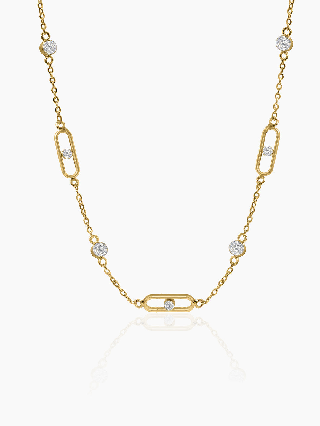 Meira Link Necklace 18K Gold Plated