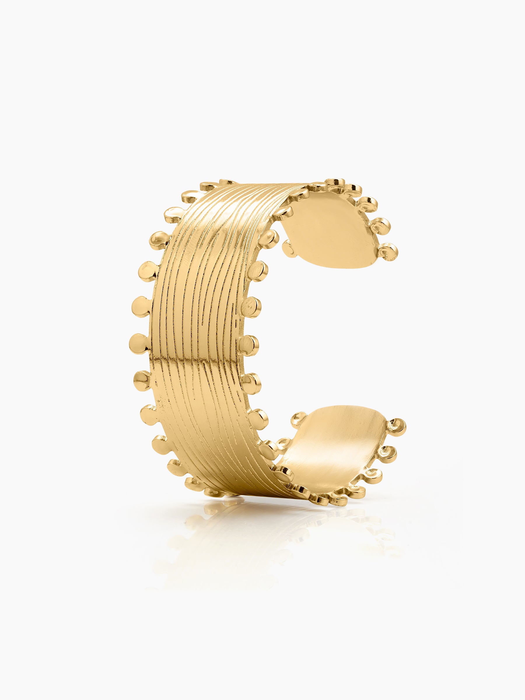 Meja Bohemian 18K Gold Plated Cuff Bracelet
