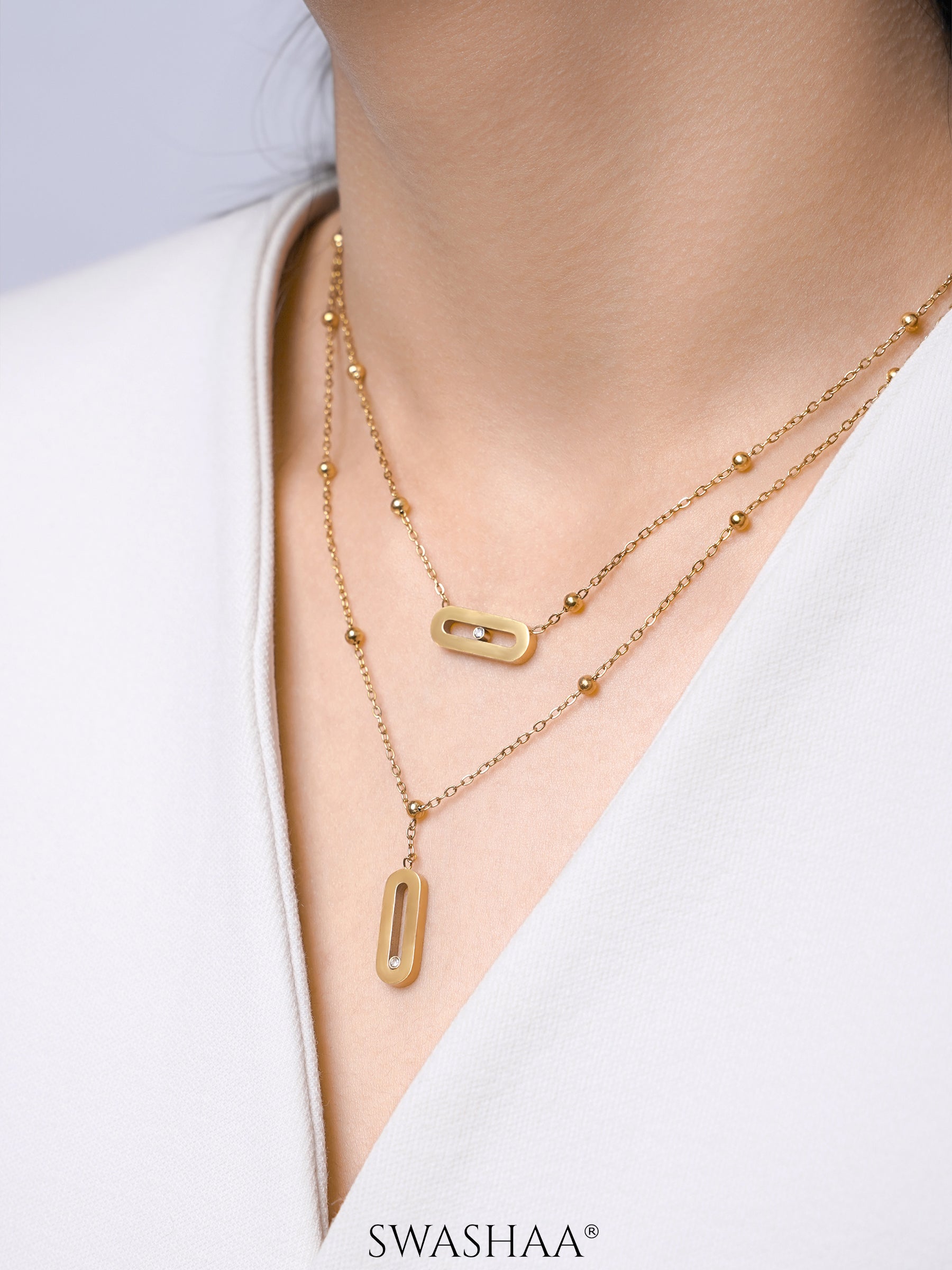 Meluri Layered 18K Gold Plated Necklace