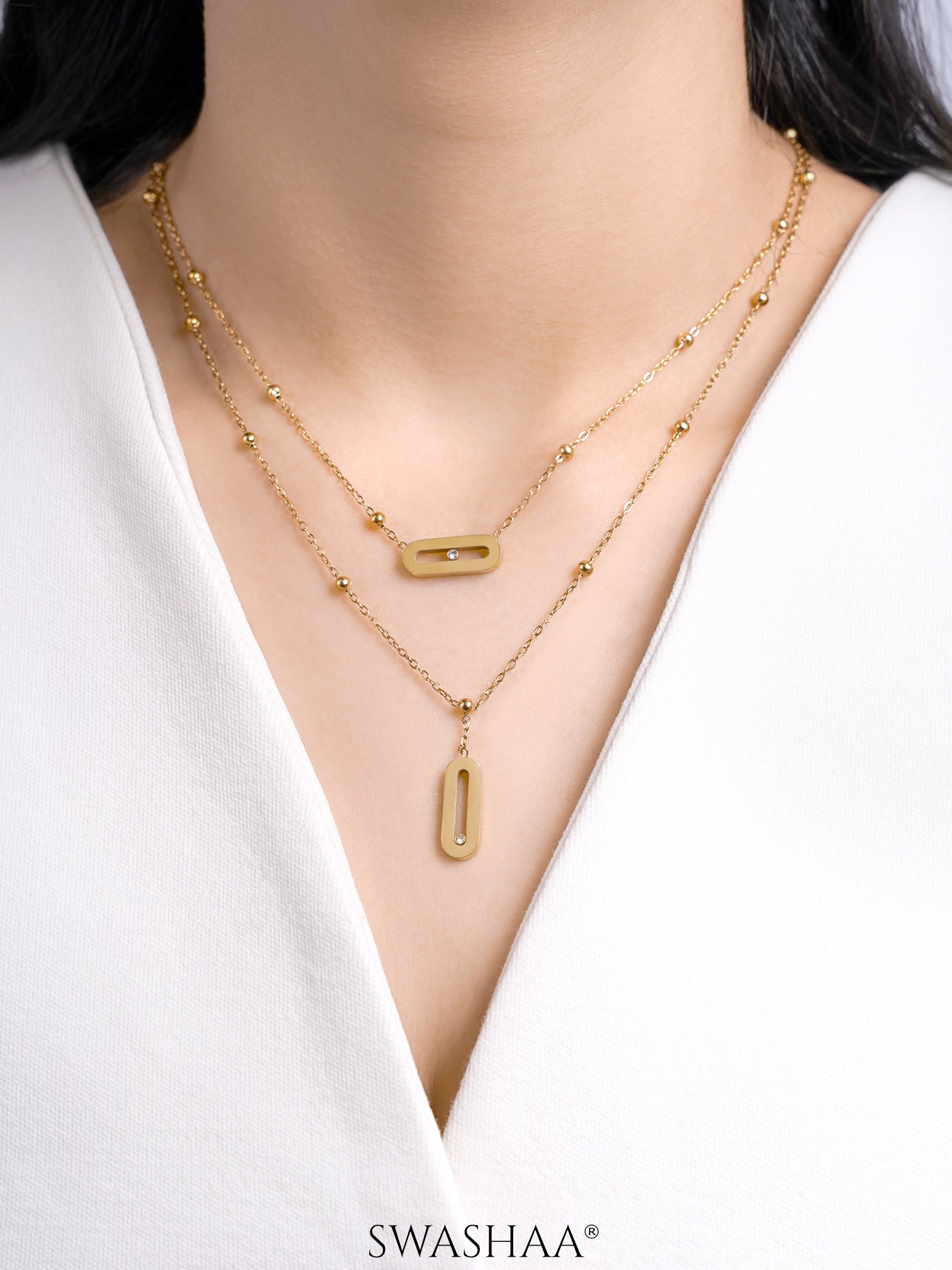 Meluri Layered 18K Gold Plated Necklace