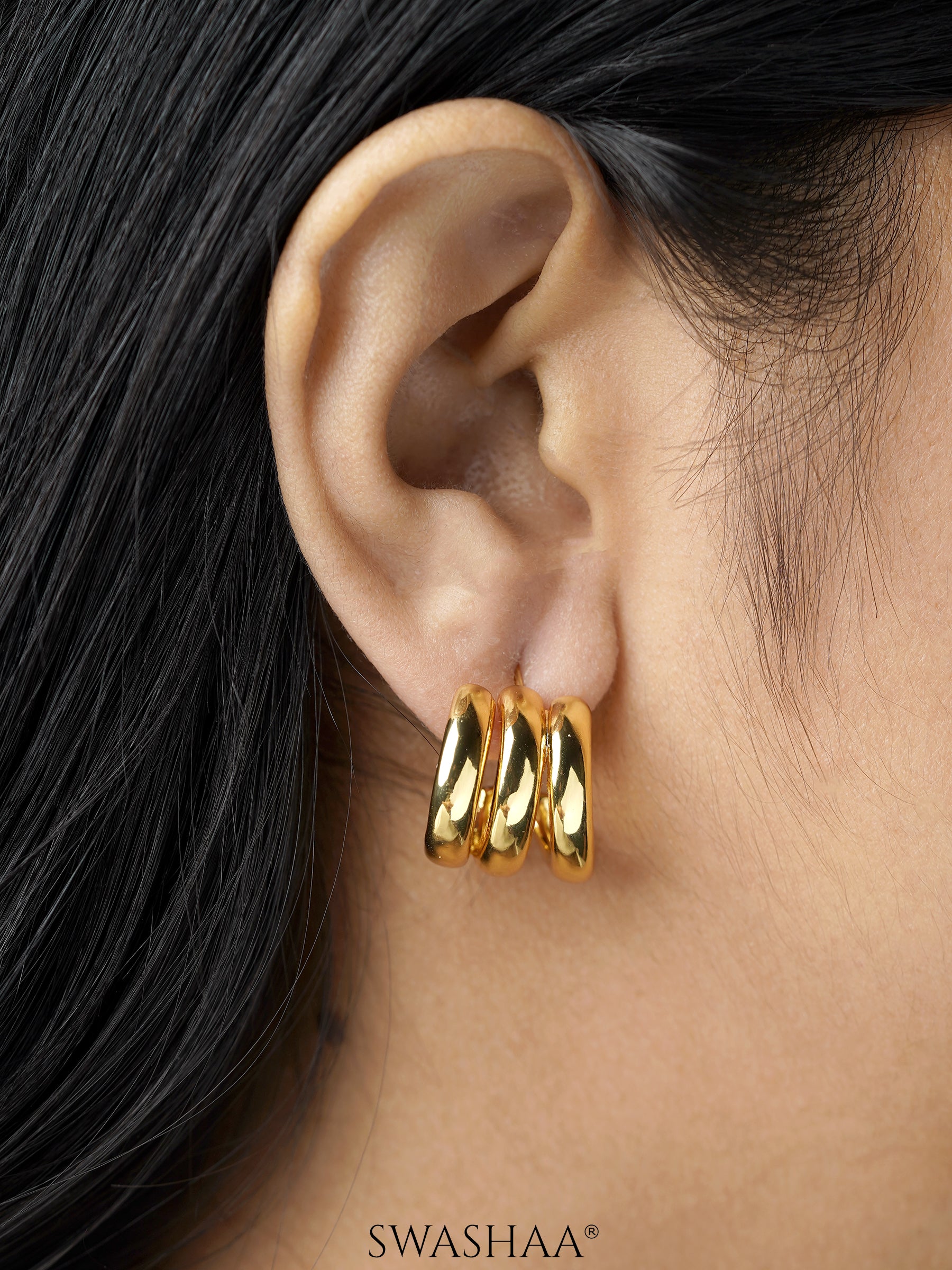 Mirabella 18K Gold Plated Earrings