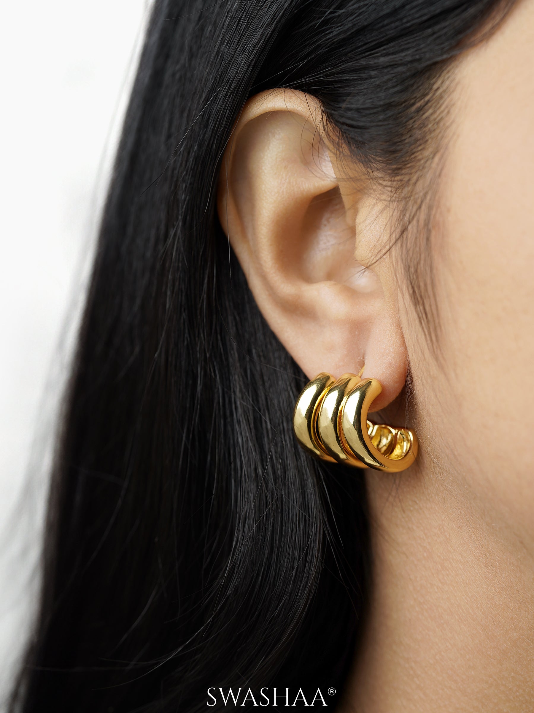 Mirabella 18K Gold Plated Earrings