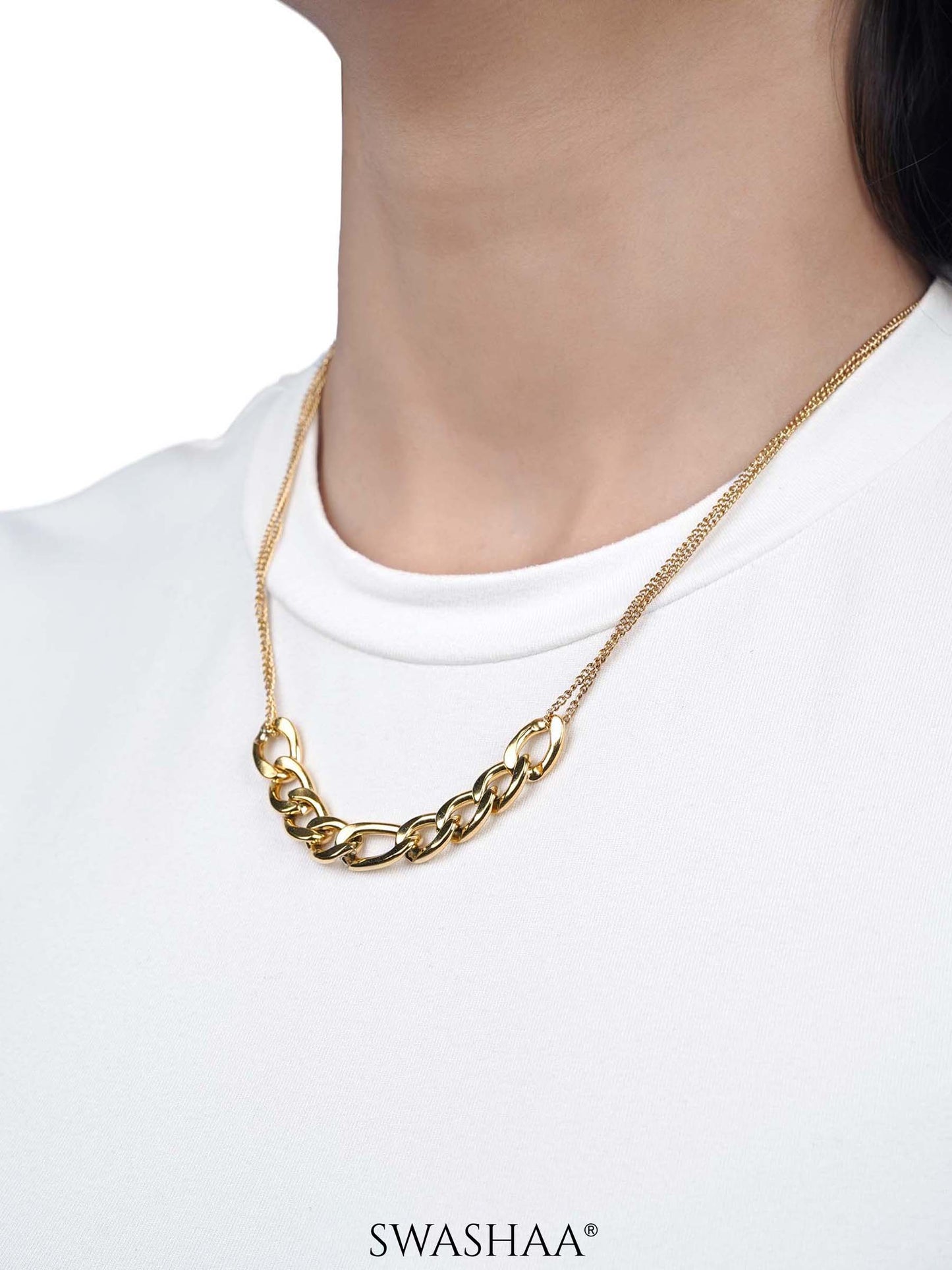 Mojave Chain 18K Gold Plated Necklace