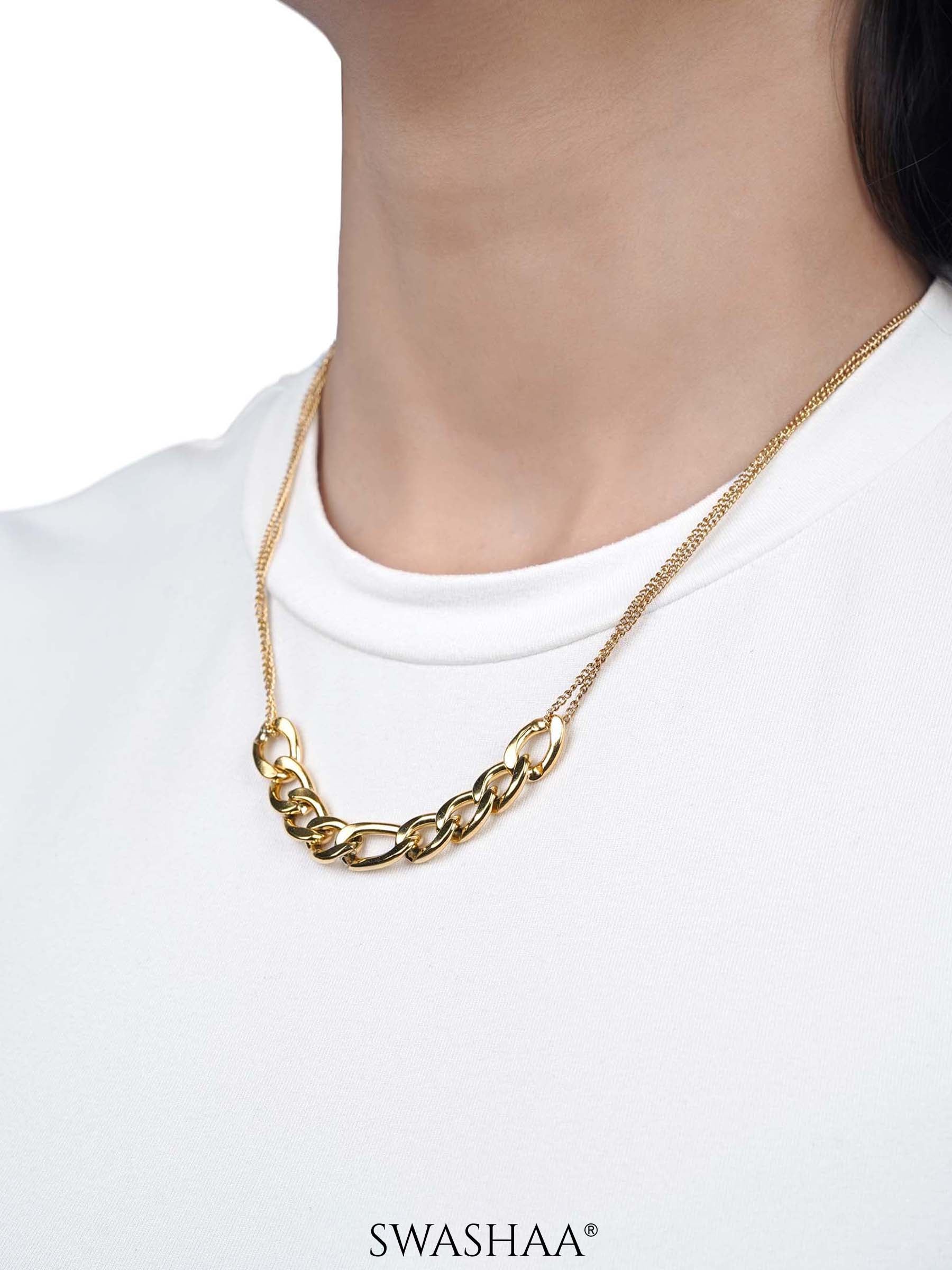 Mojave Chain 18K Gold Plated Necklace