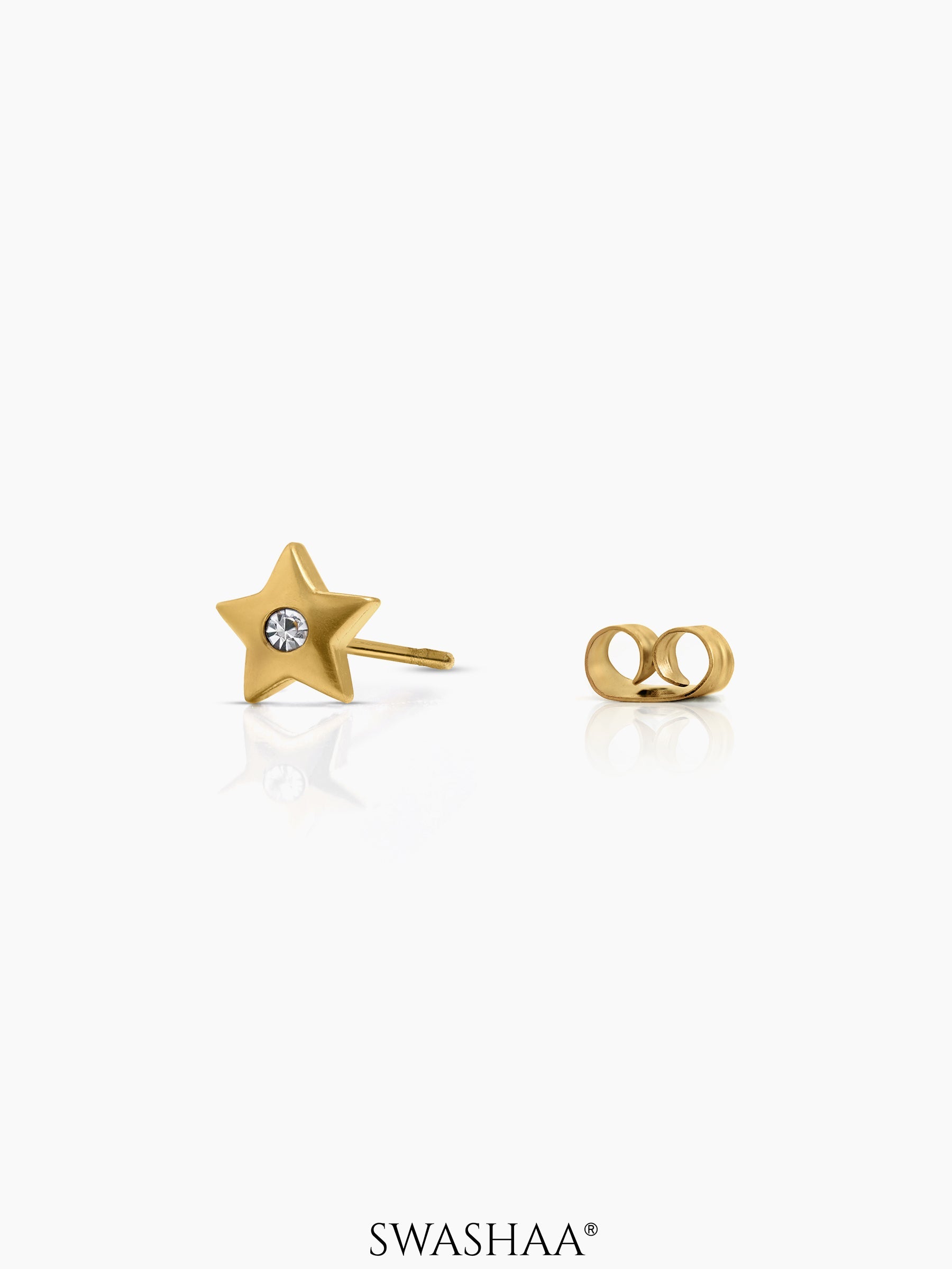 Moonstar Spark 18K Gold Plated Kid's Earrings