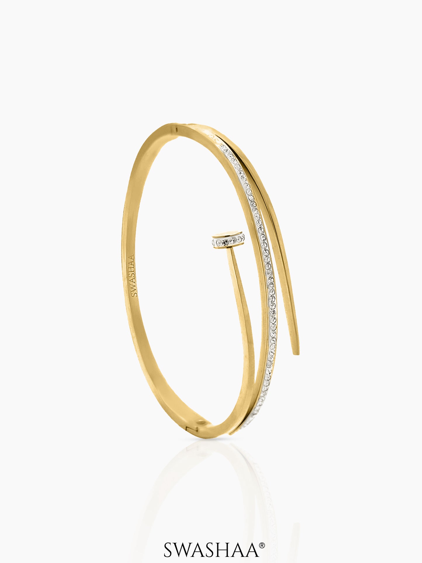 Nail Studded Bracelet 18K Gold