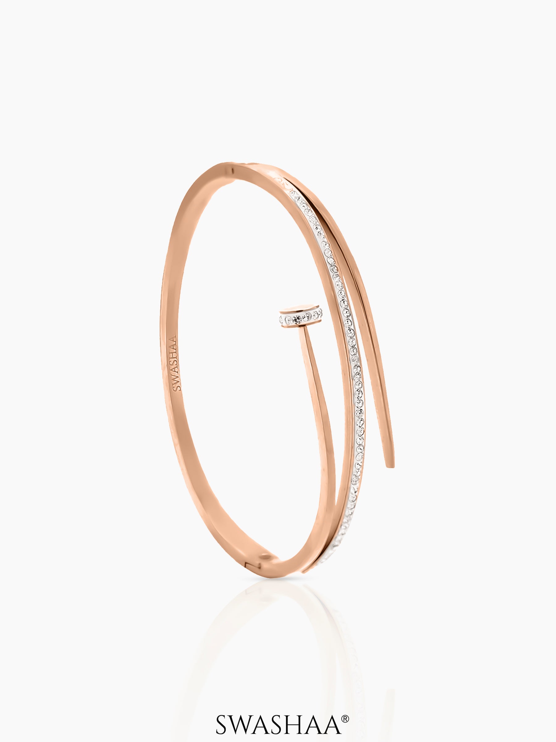Nail Studded Bracelet Rosegold