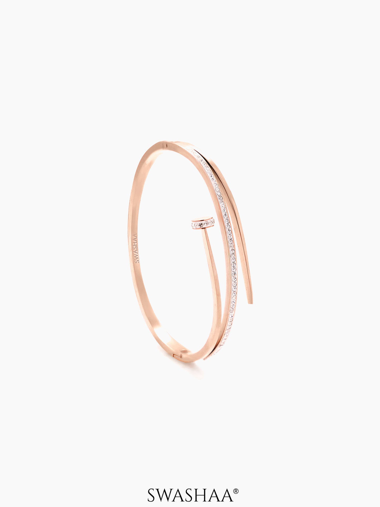 Nail Studded Bracelet Rosegold