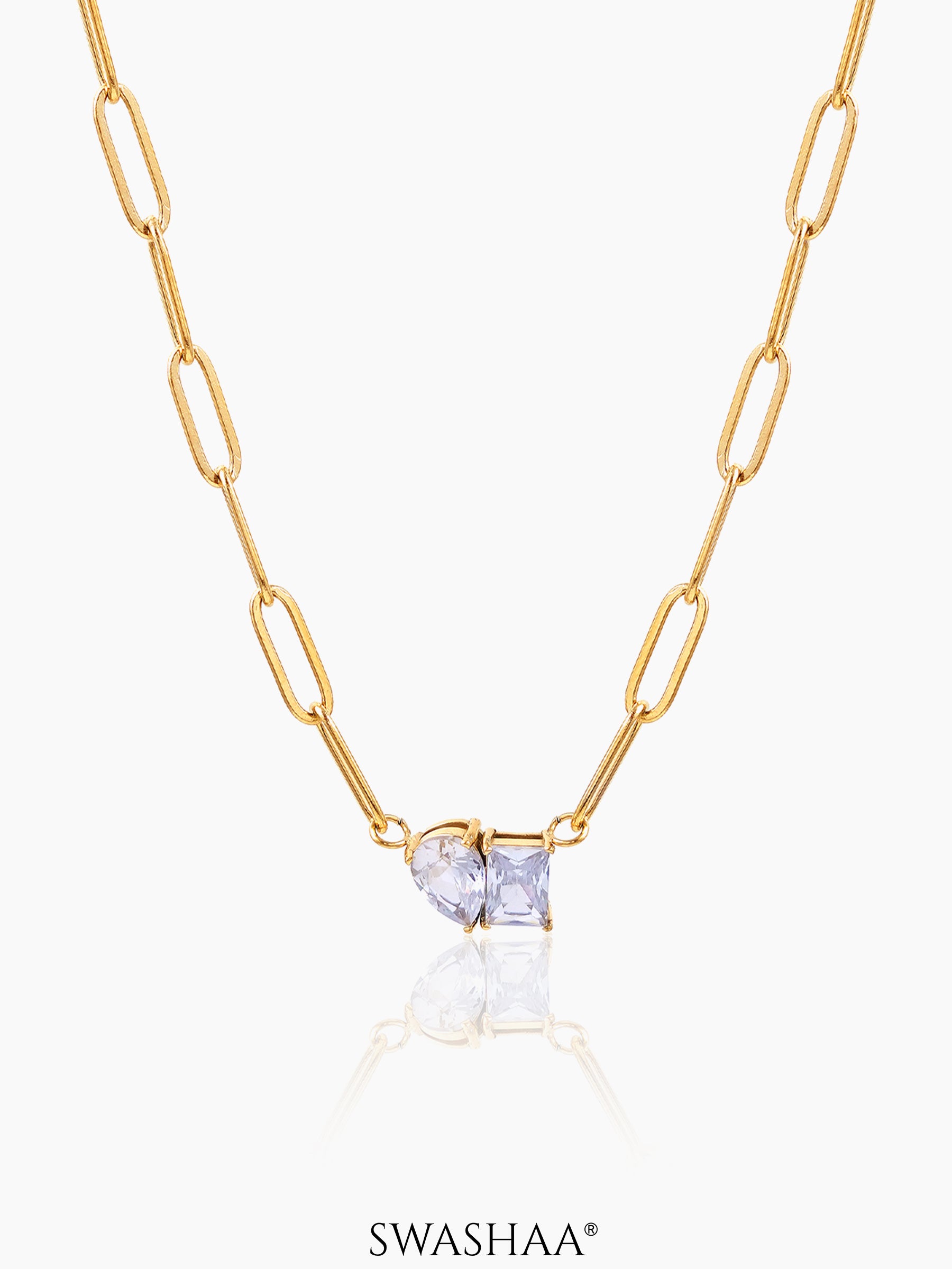 Naila Solitaire Necklace Gold