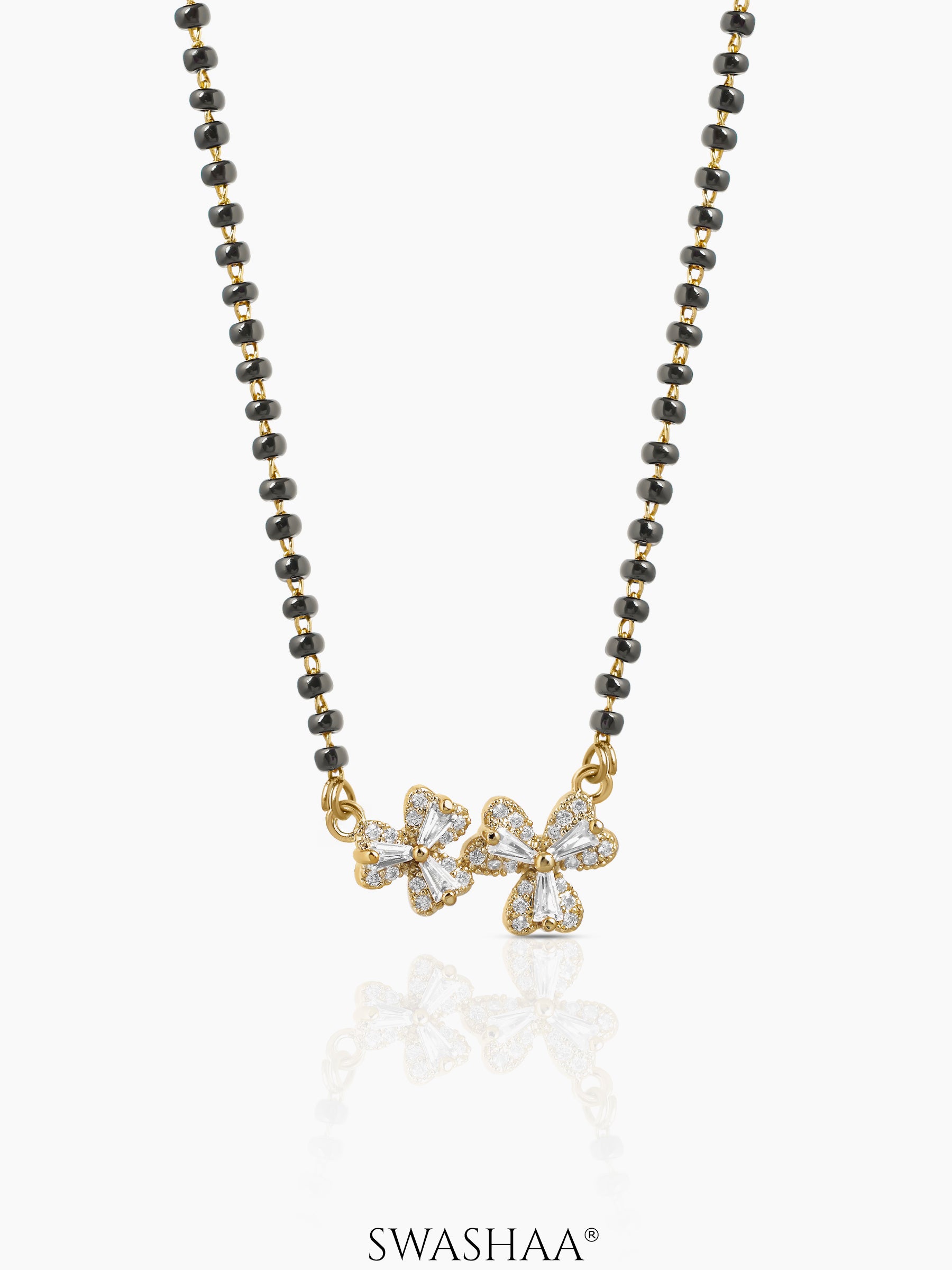 Naisha Heart Flower Mangalsutra