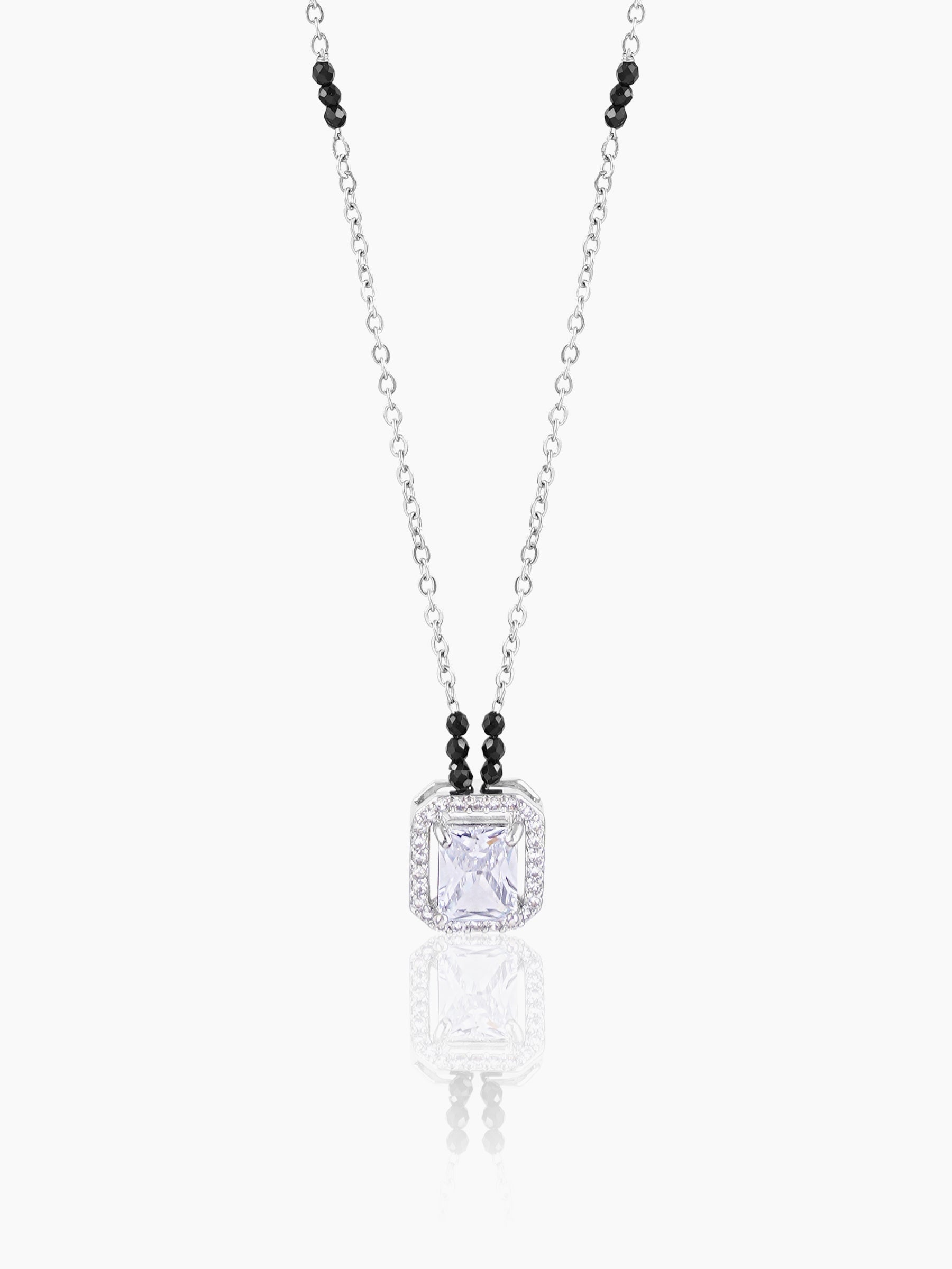 Nayaa Solitaire Silver Mangalsutra Silver