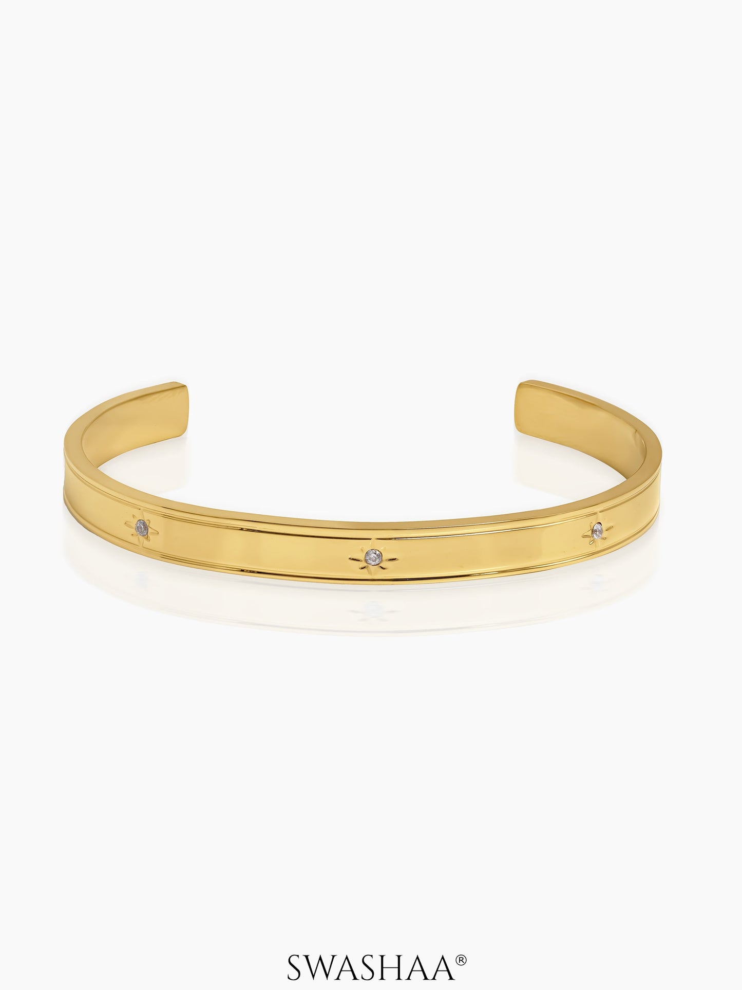 Naylia Star Cuff Bracelet 18K Gold Plated