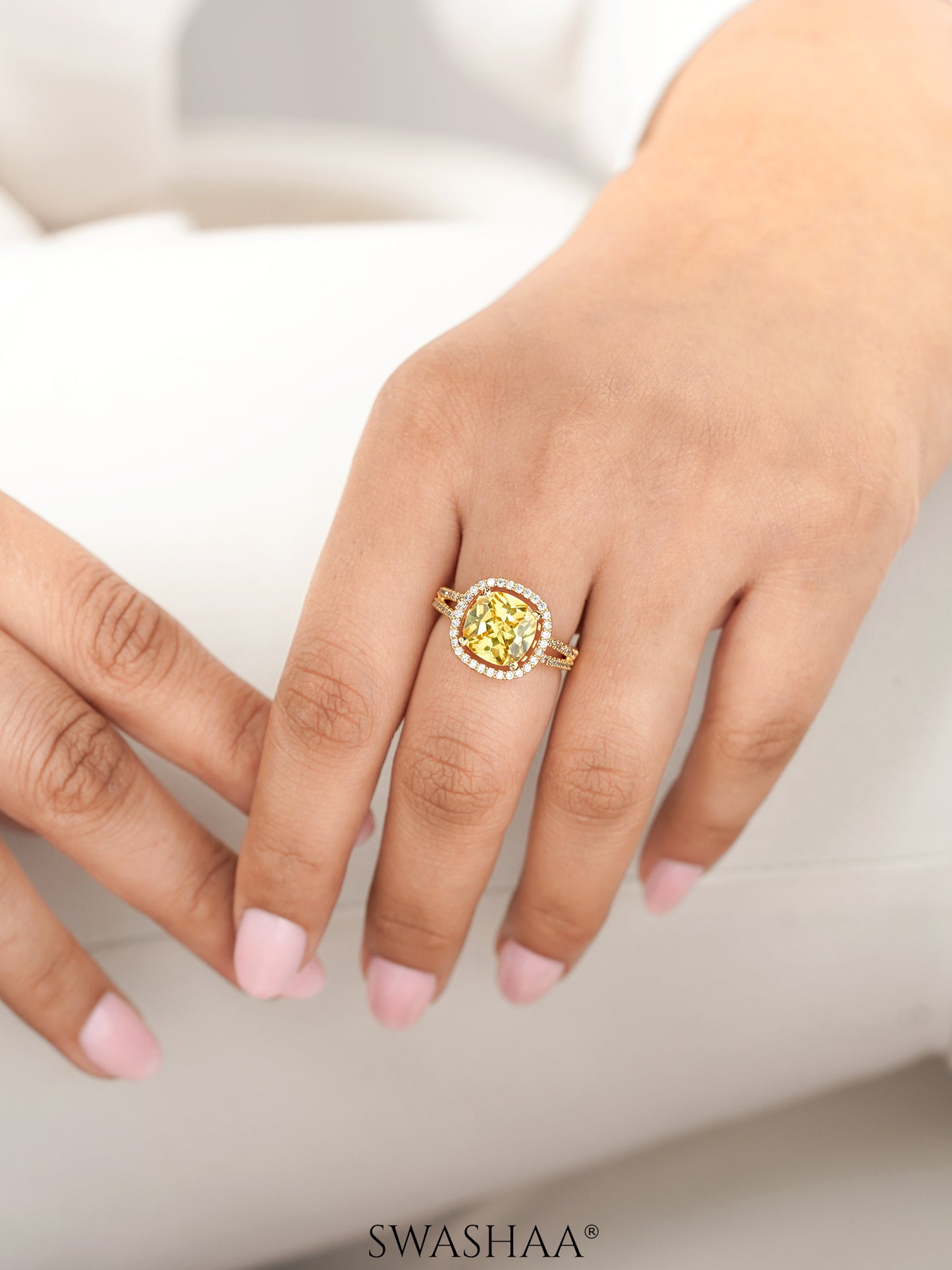 Nazneen 18K Gold Plated Ring