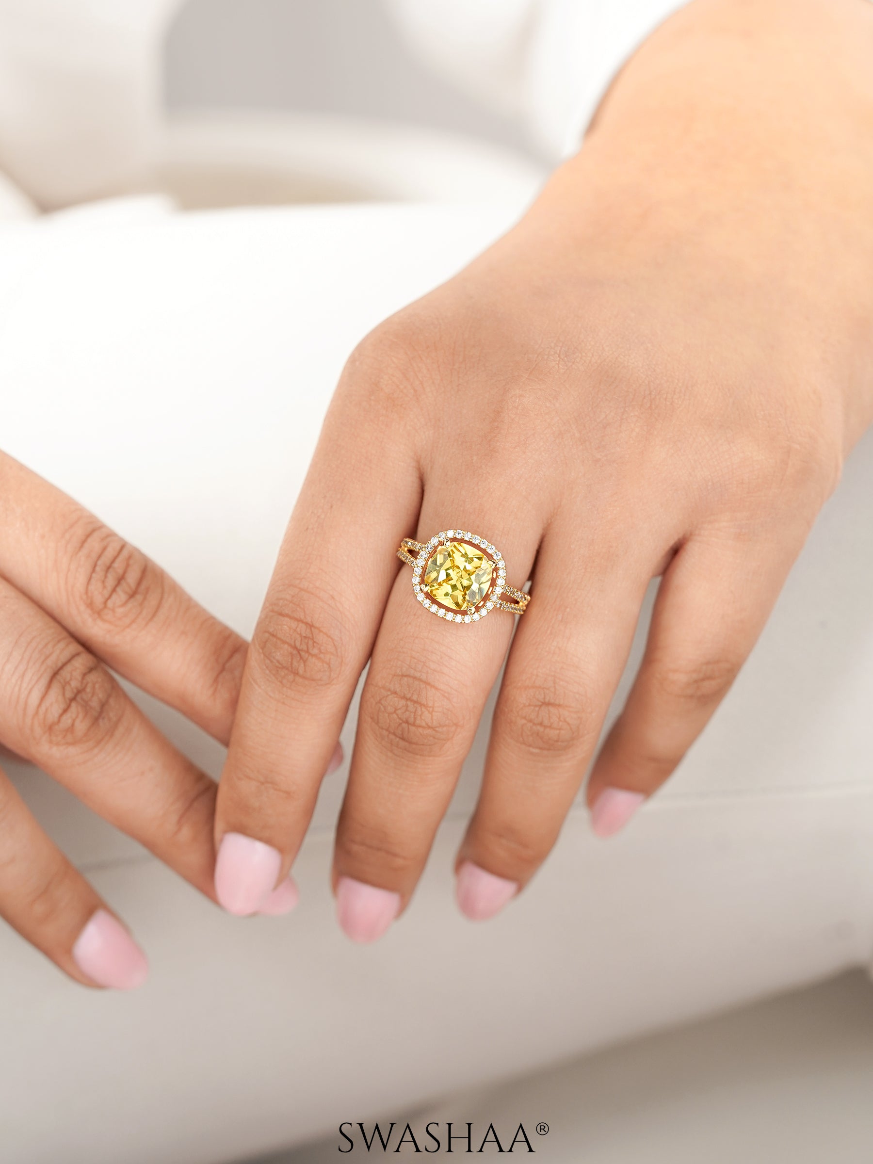 Nazneen 18K Gold Plated Ring