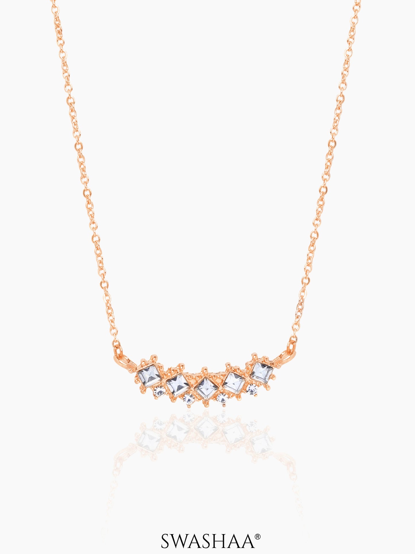 Nihaya Necklace Rosegold Plated