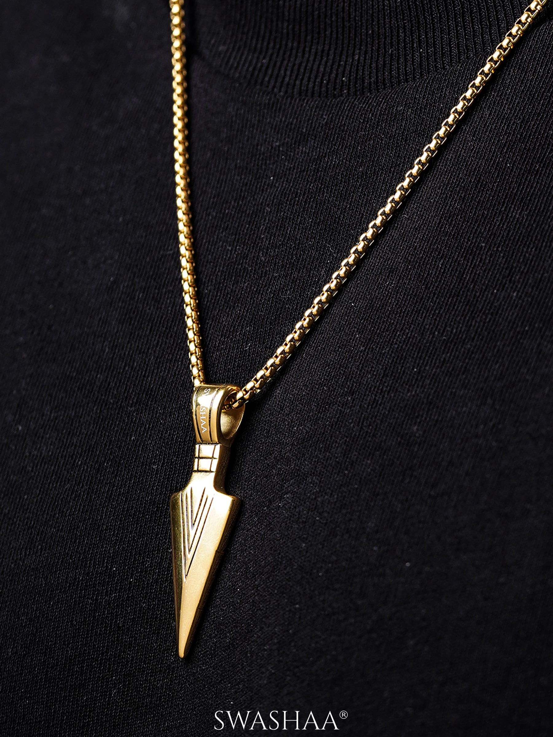 Niko 18K Gold Plated Men's Chain Pendant