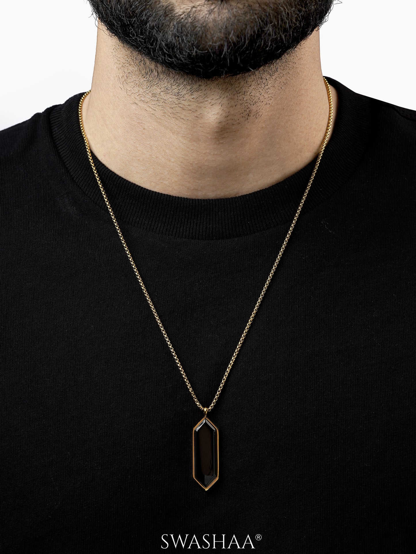 Noble 18K Gold Plated Men's Chain Pendant