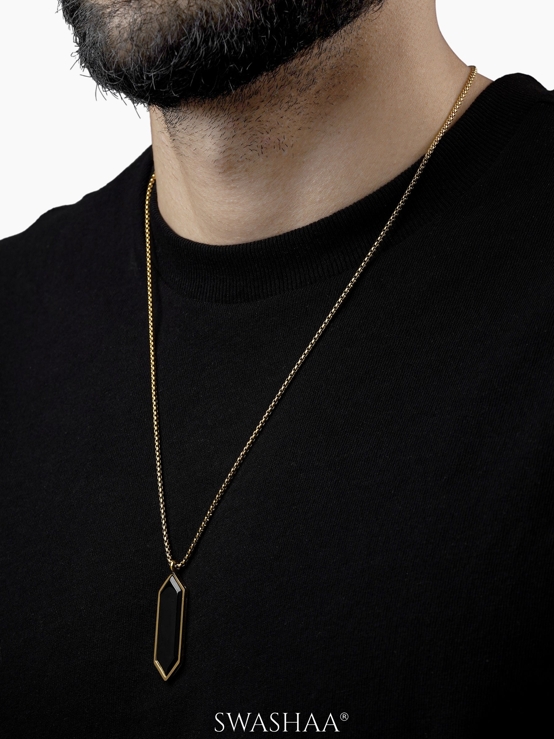 Noble 18K Gold Plated Men's Chain Pendant