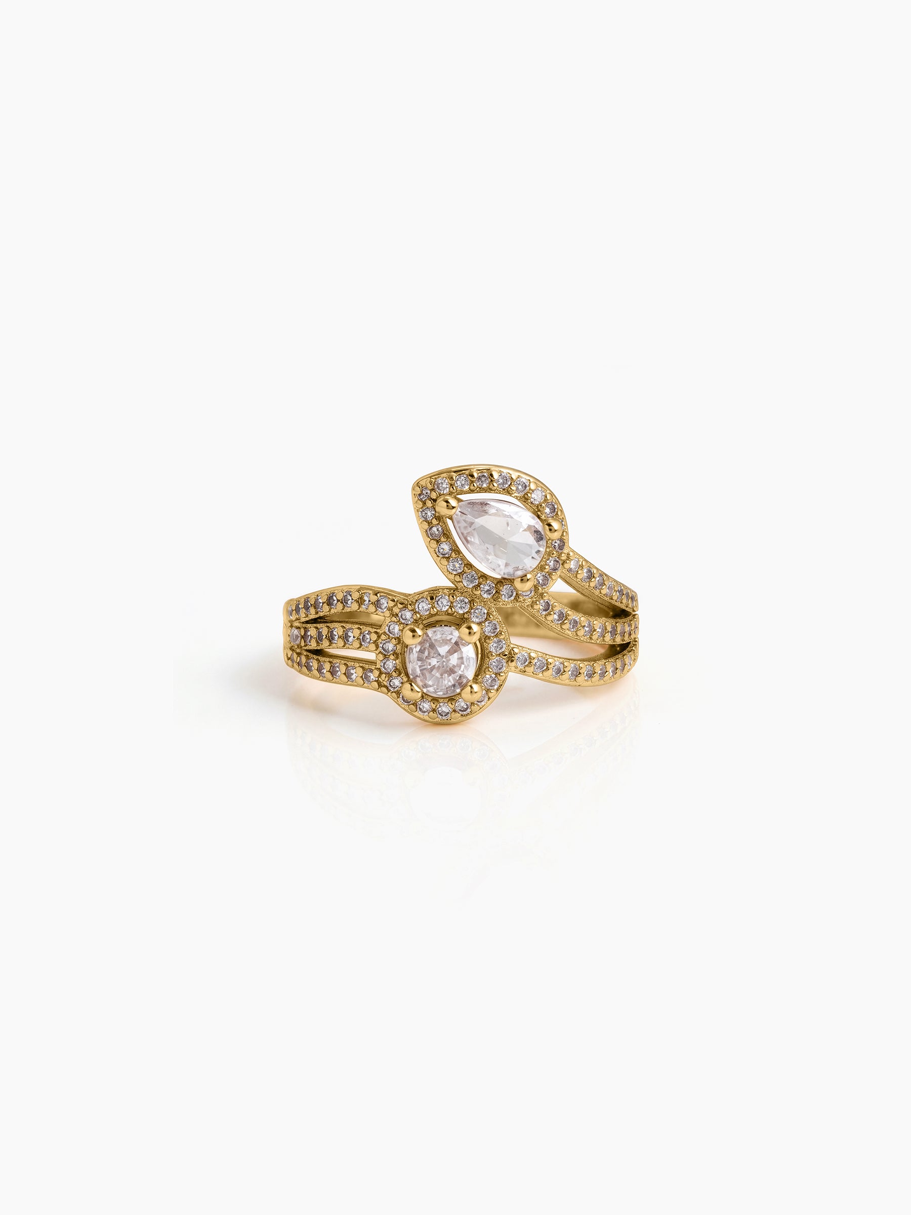 Norela Diamond 18K Gold Plated Women's Ring