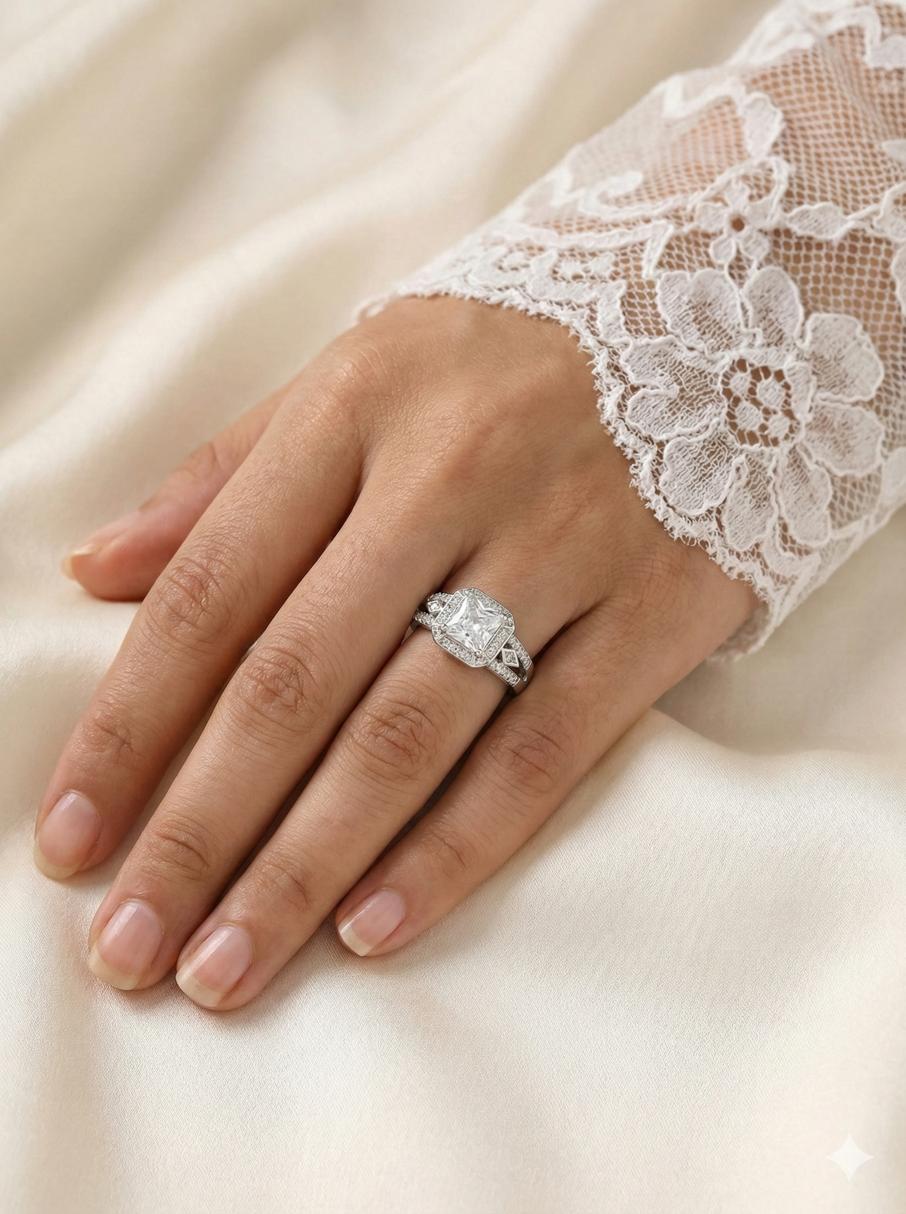 Novelle Cushion Solitaire Ring