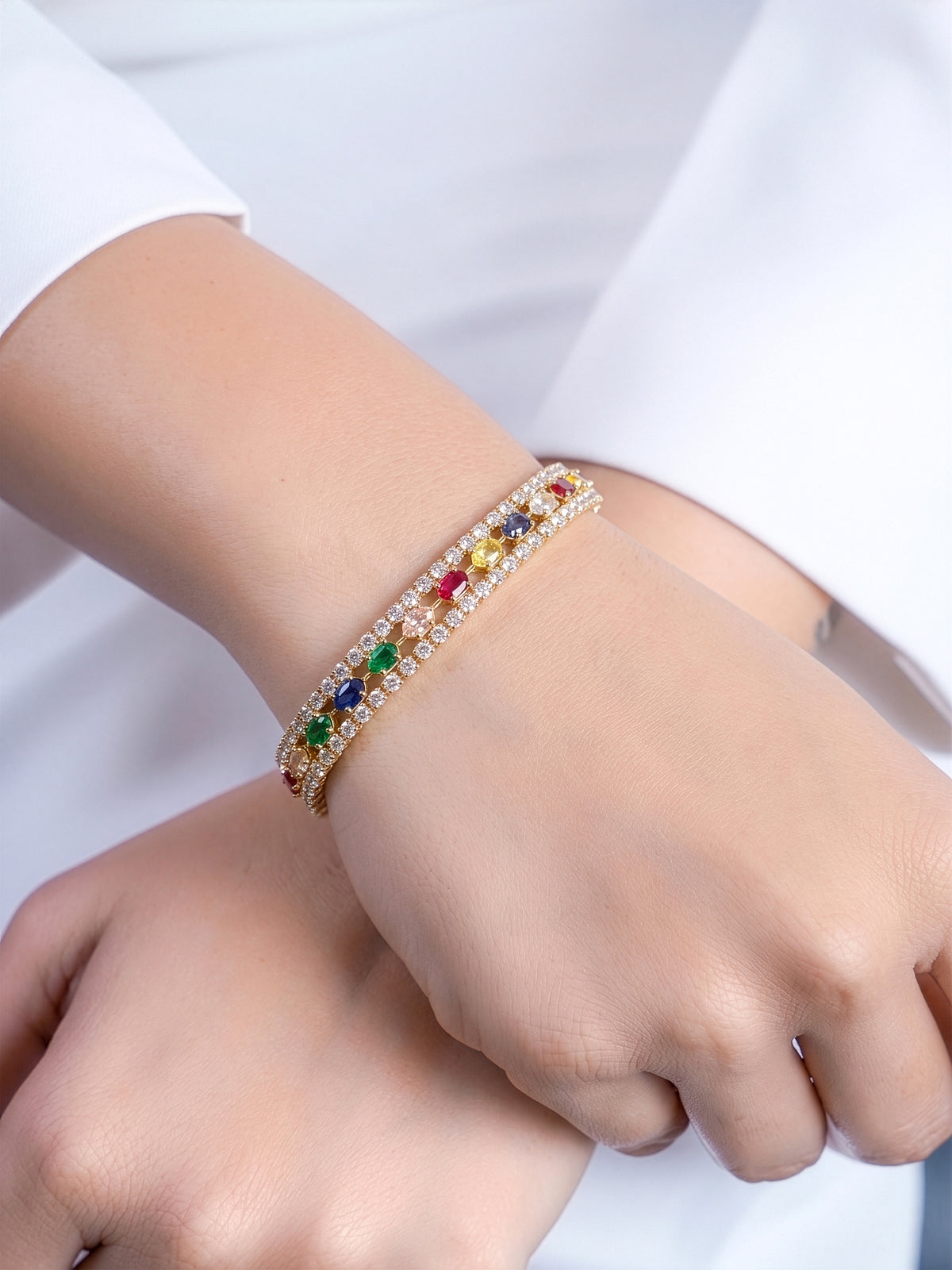 Nyessa Multi Diamond Tennis Women's Bracelet