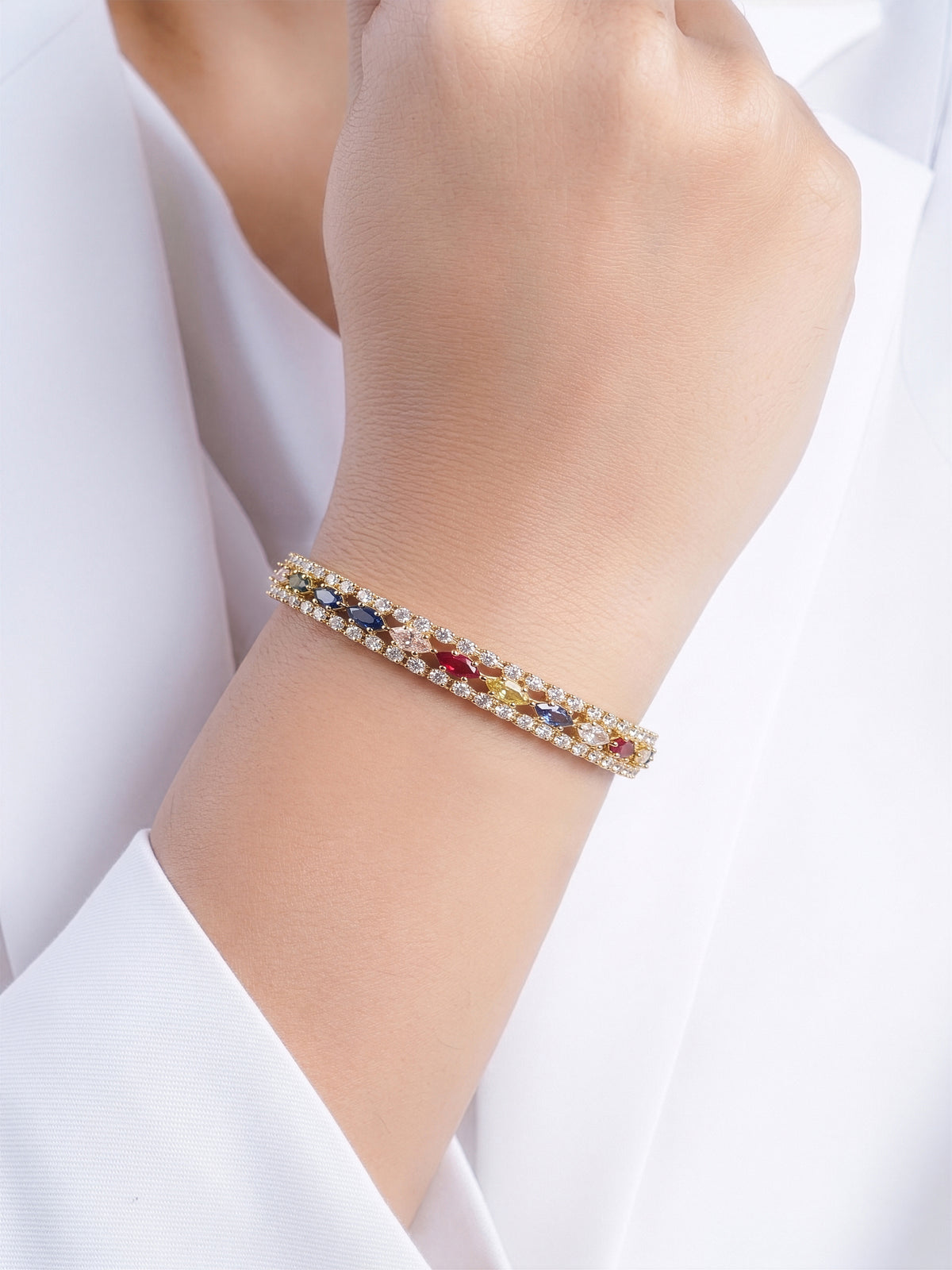 Nyessa Multi Diamond Tennis Women's Bracelet