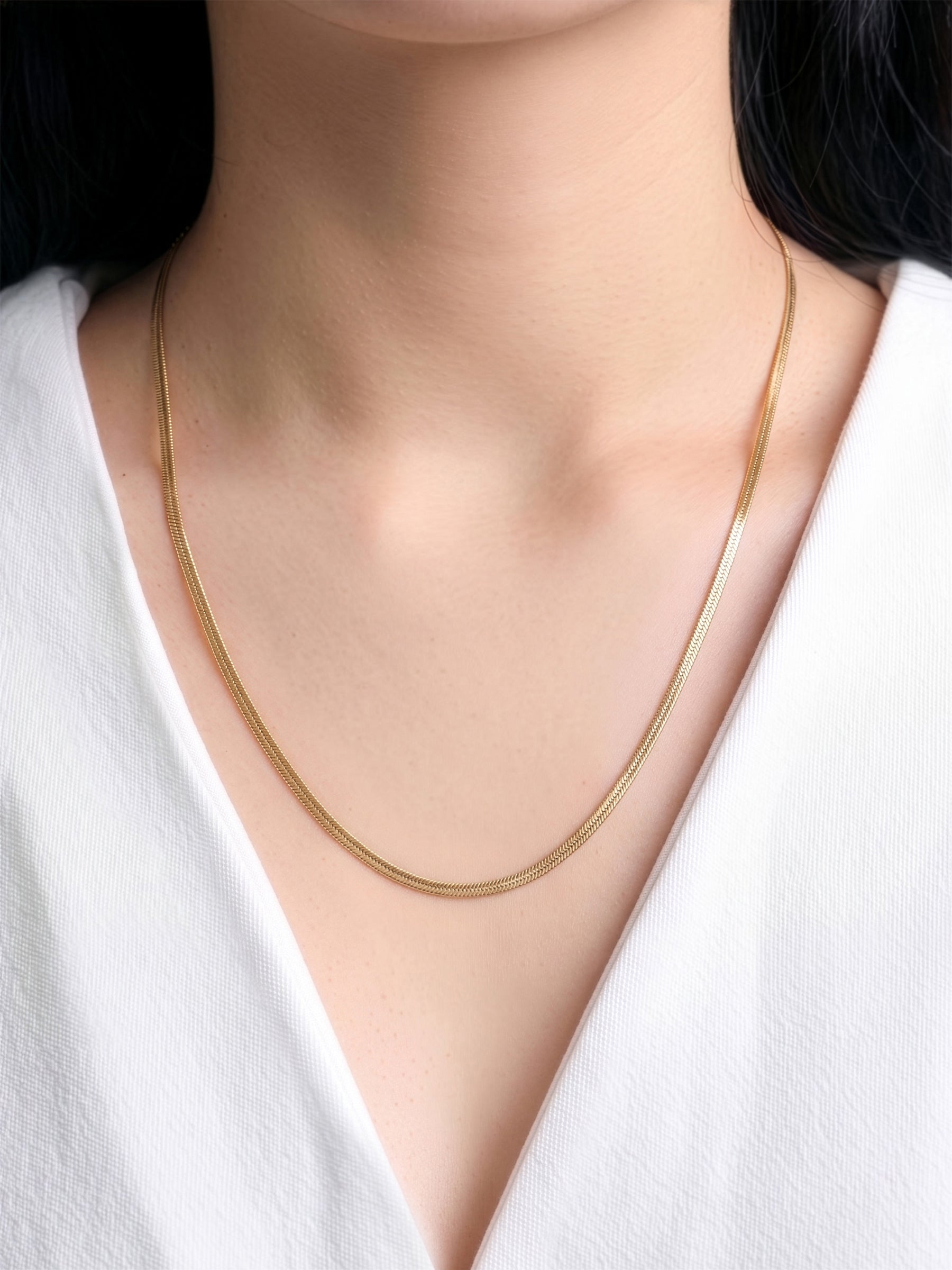 Nyla Flat Snake Women's Chain
