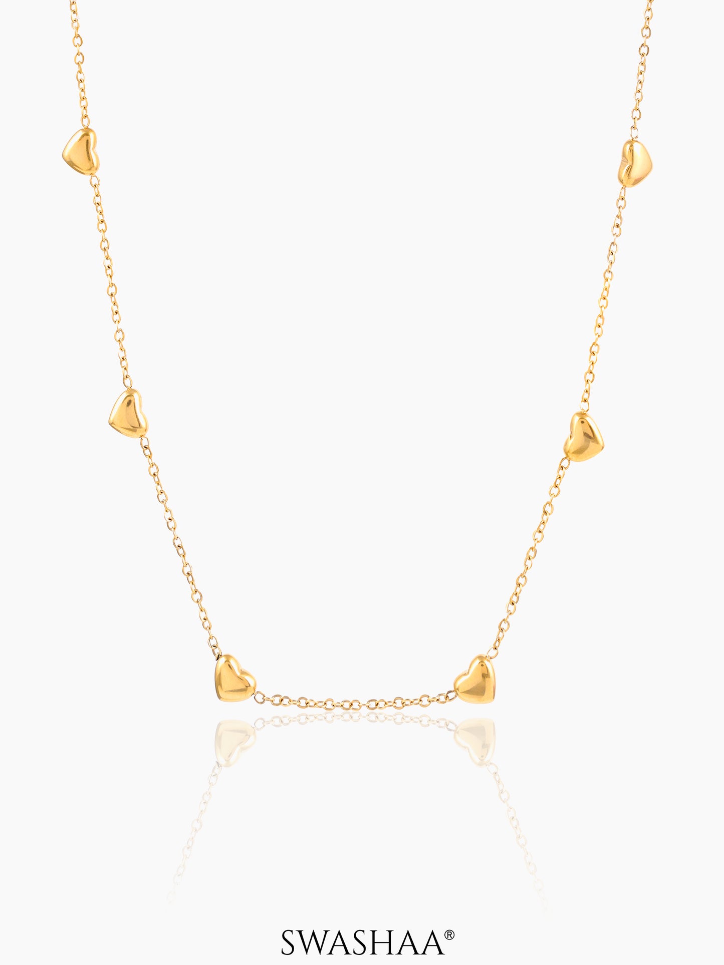 Nyle Heart 18K Gold Plated Necklace Gold