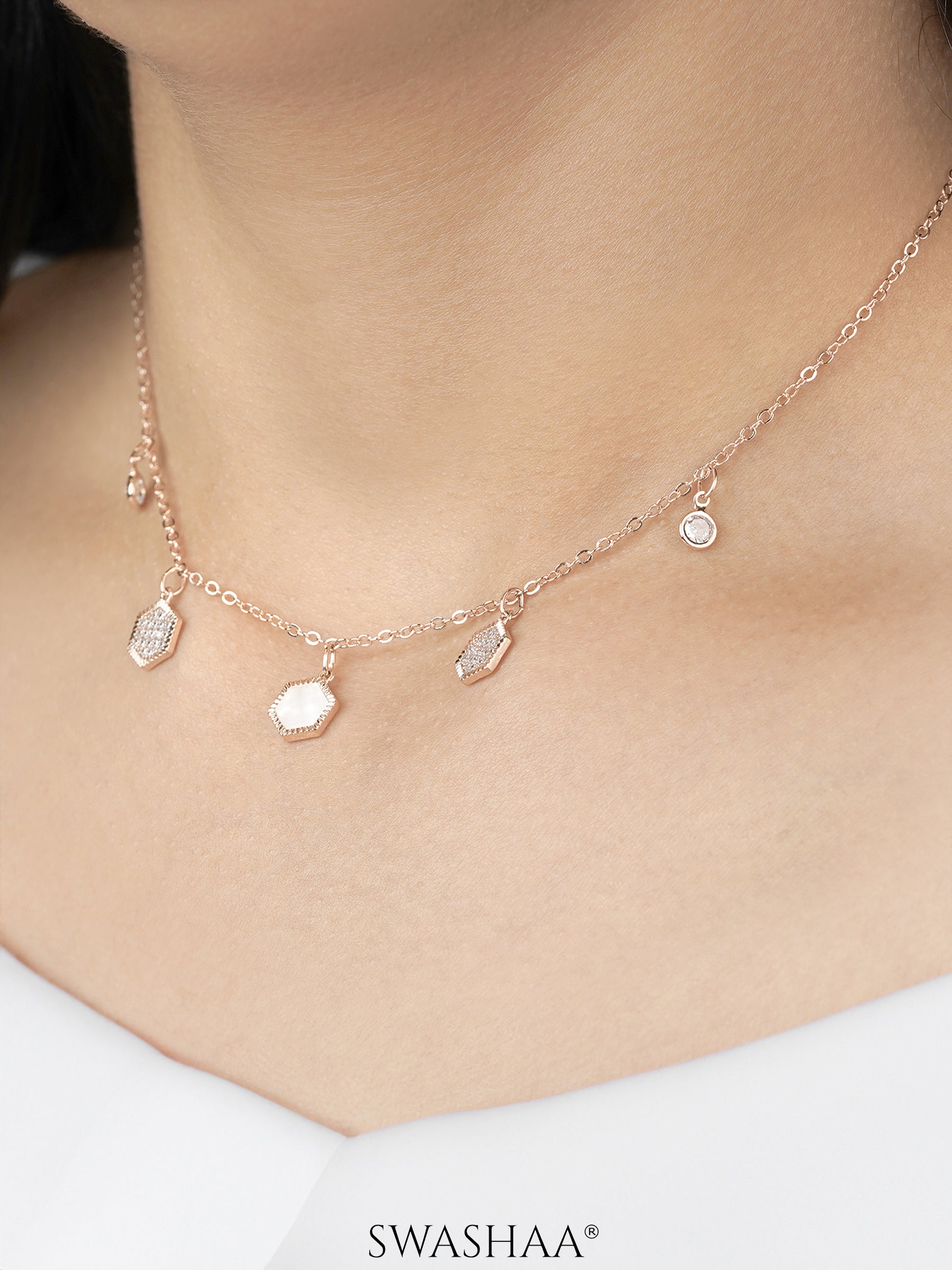 Oadira Rosegold Plated Choker