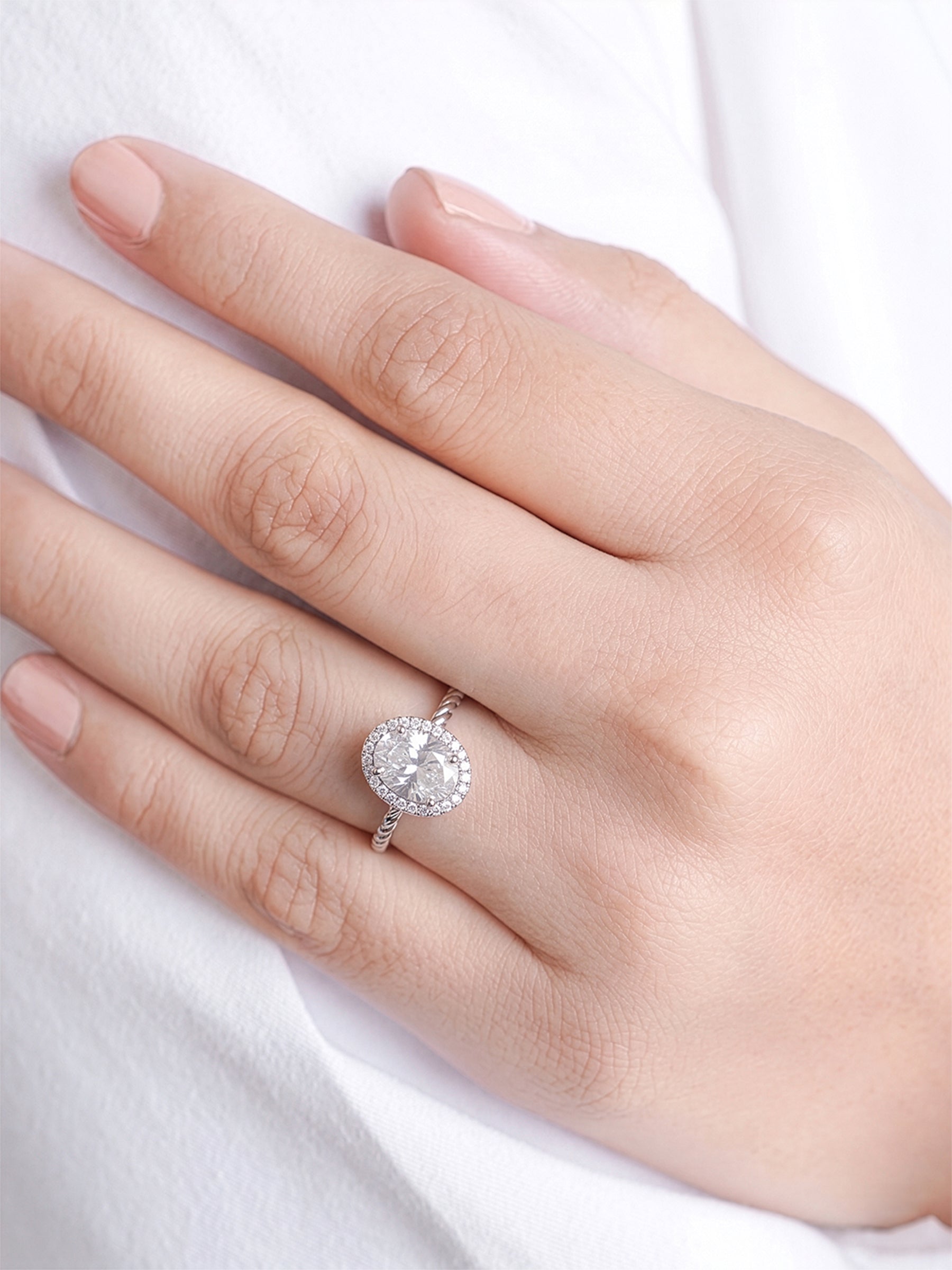 Opaline Solitaire Ring