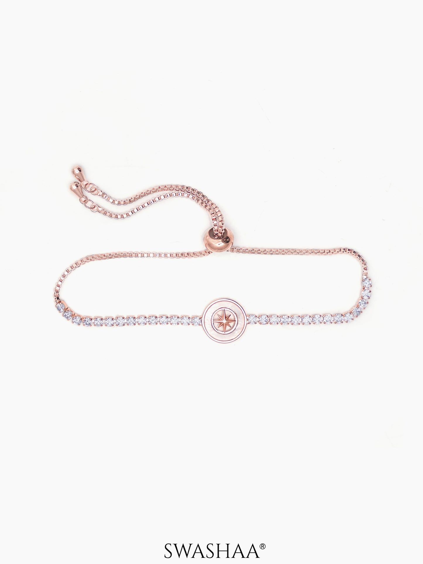 Orena Diamond Bracelet Rosegold Plated