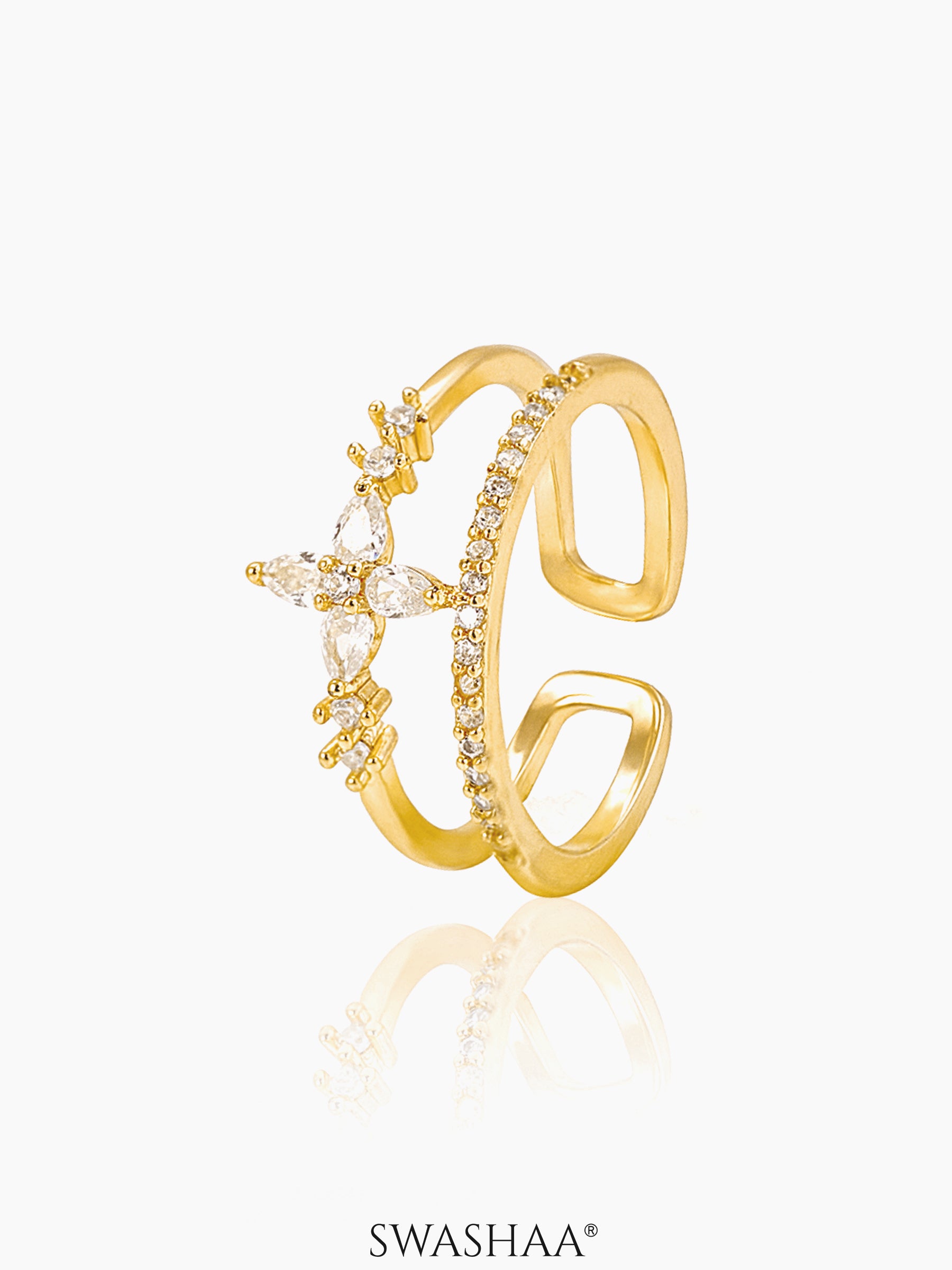 Parisha Ring 18K Gold Plated