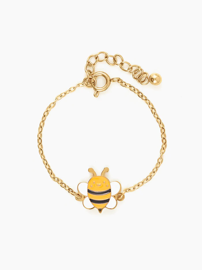 Peeka Bee Butterfly 18K Gold Plated Kid's Bracelet Gold