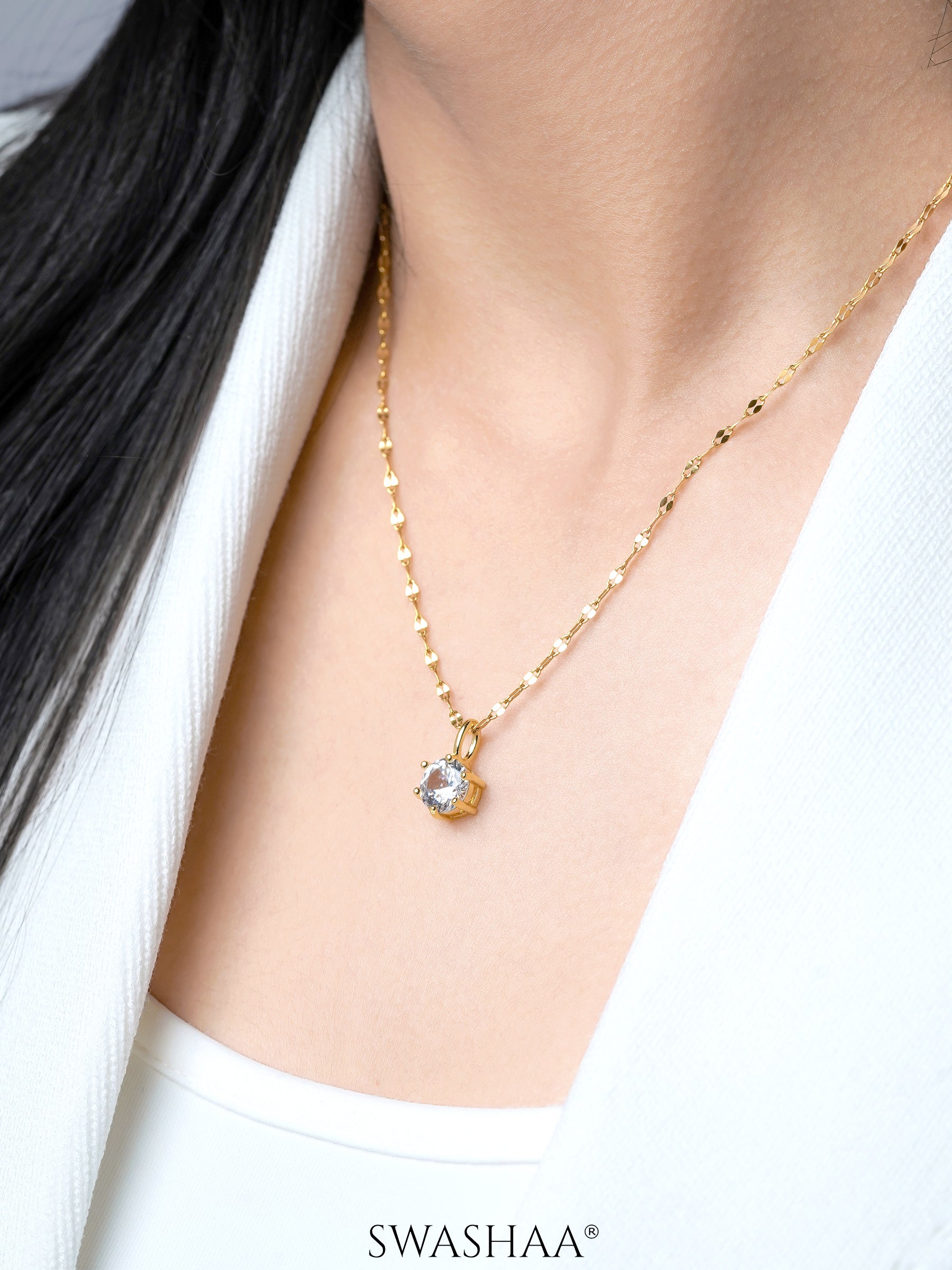 Perennial Solitaire Necklace