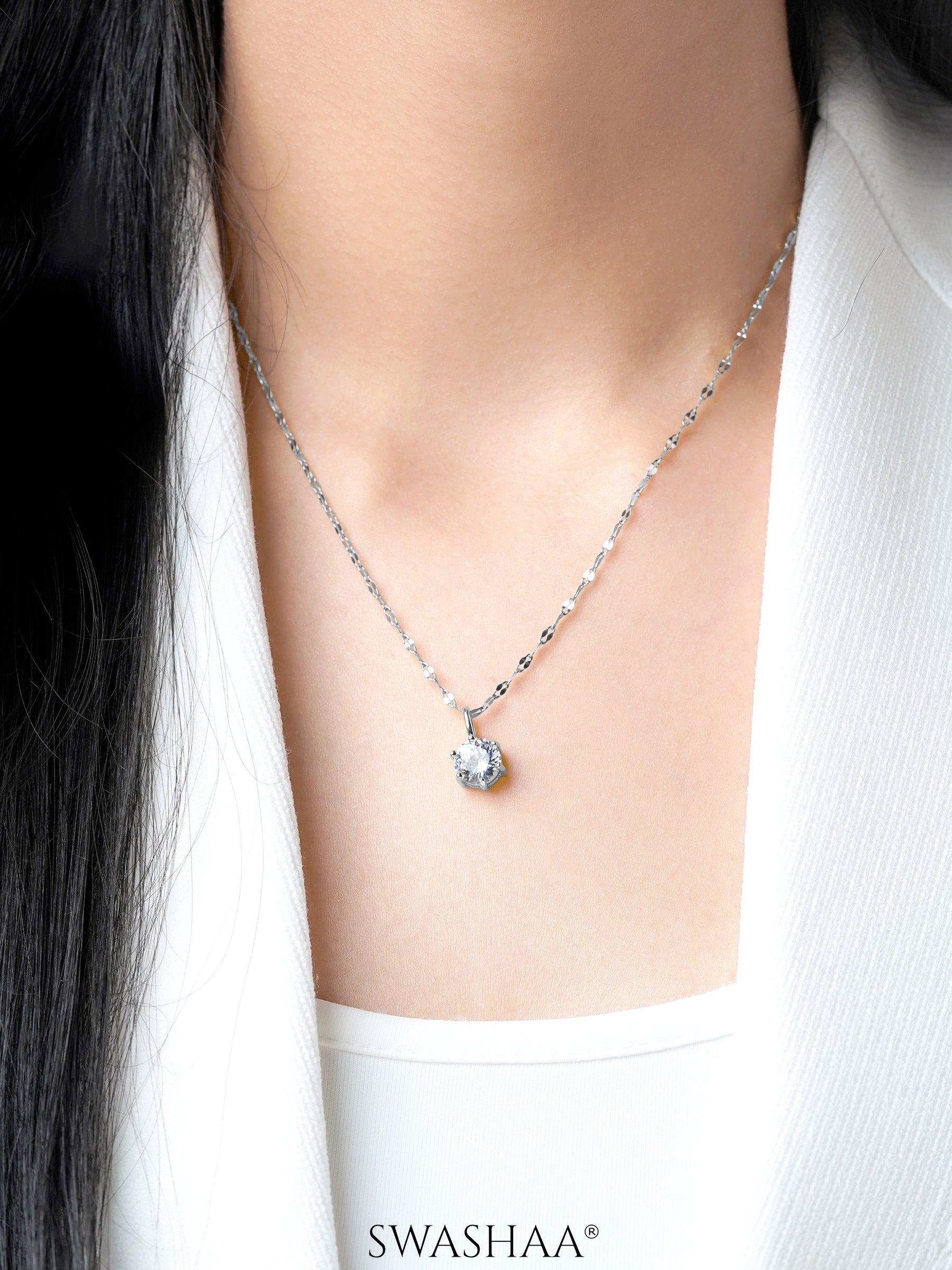Perennial Solitaire Necklace
