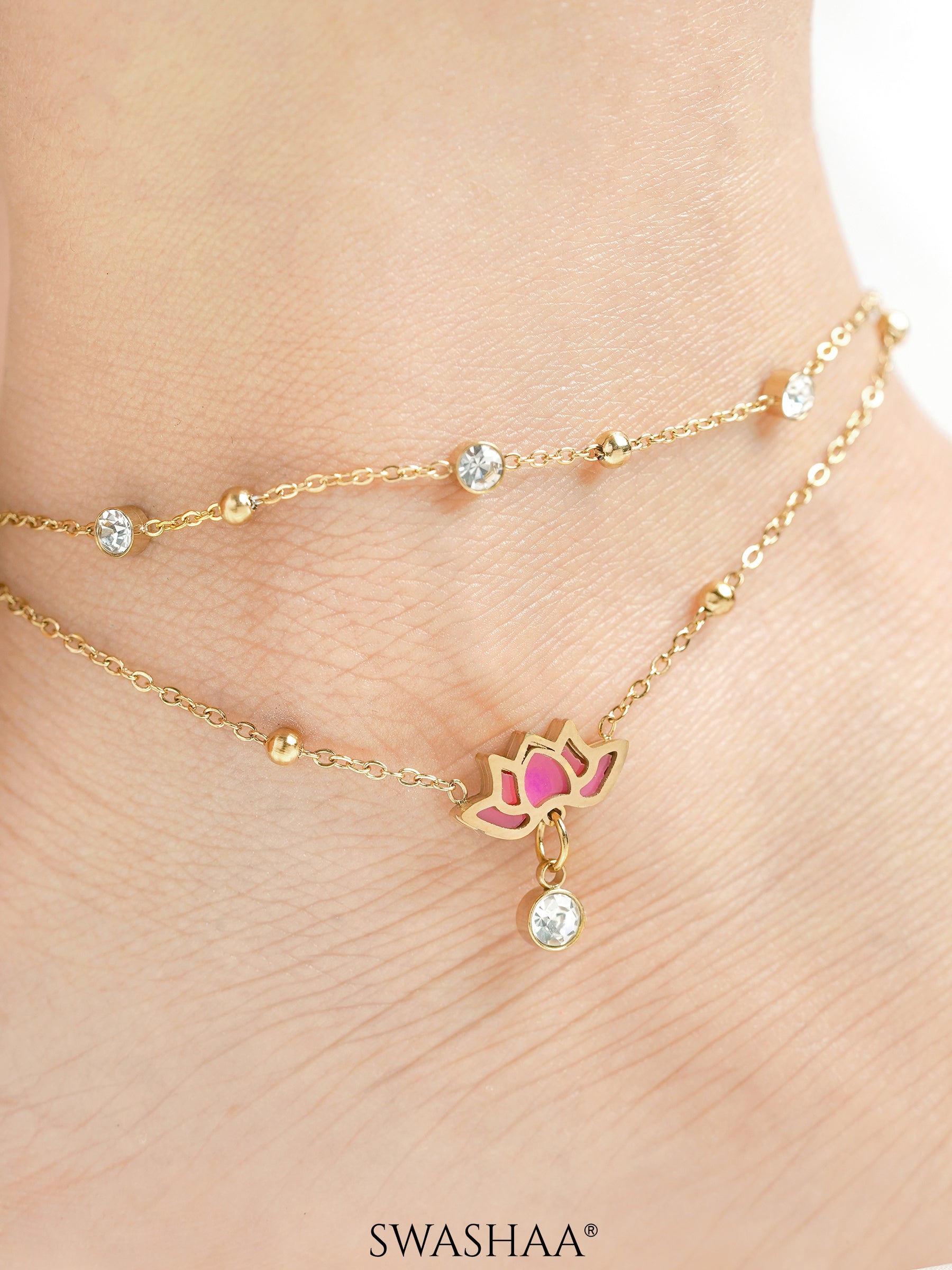 Pious 18K Gold Plated Women's Anklet